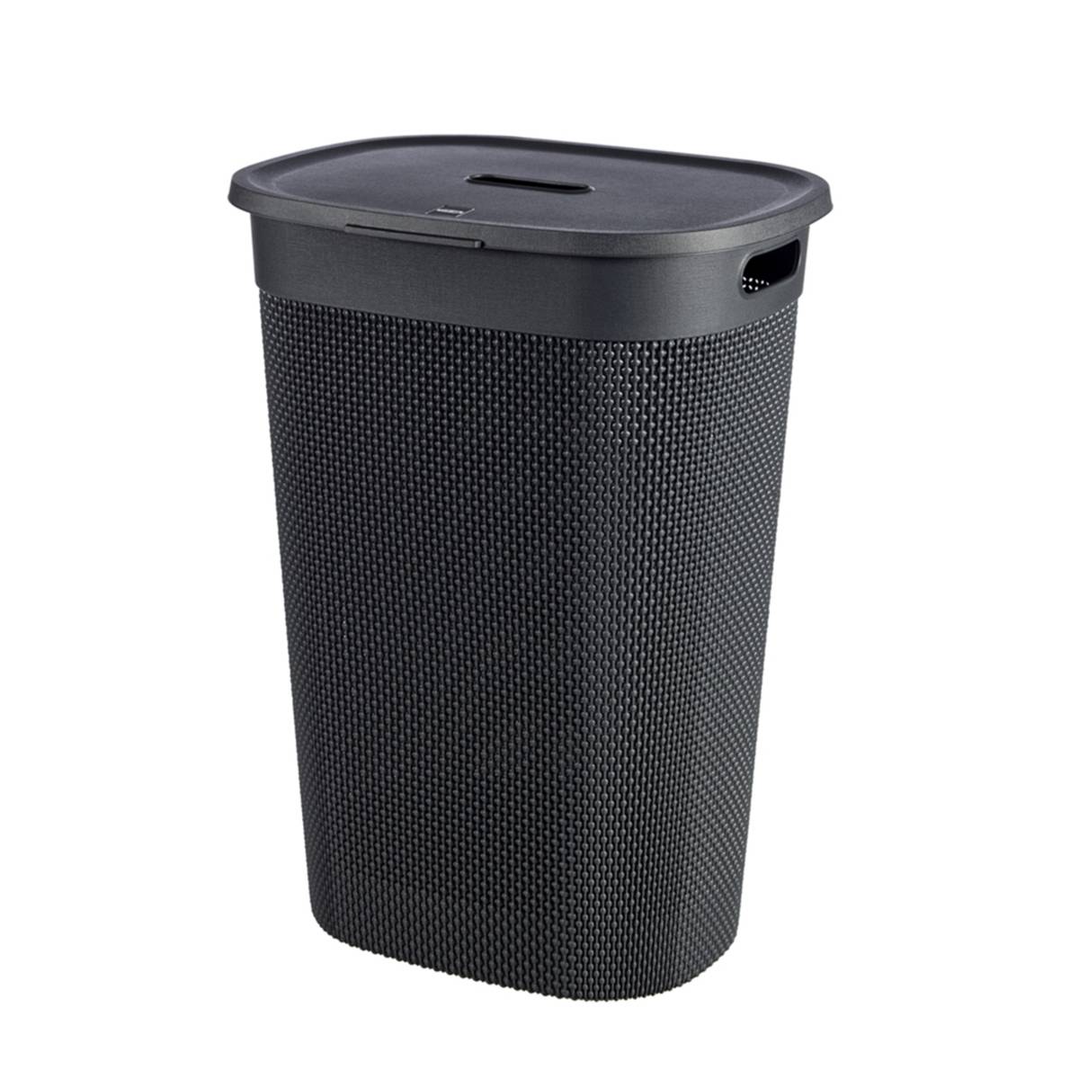 KIS Filo Laundry Hamper Dark Grey 55L NTUC FairPrice