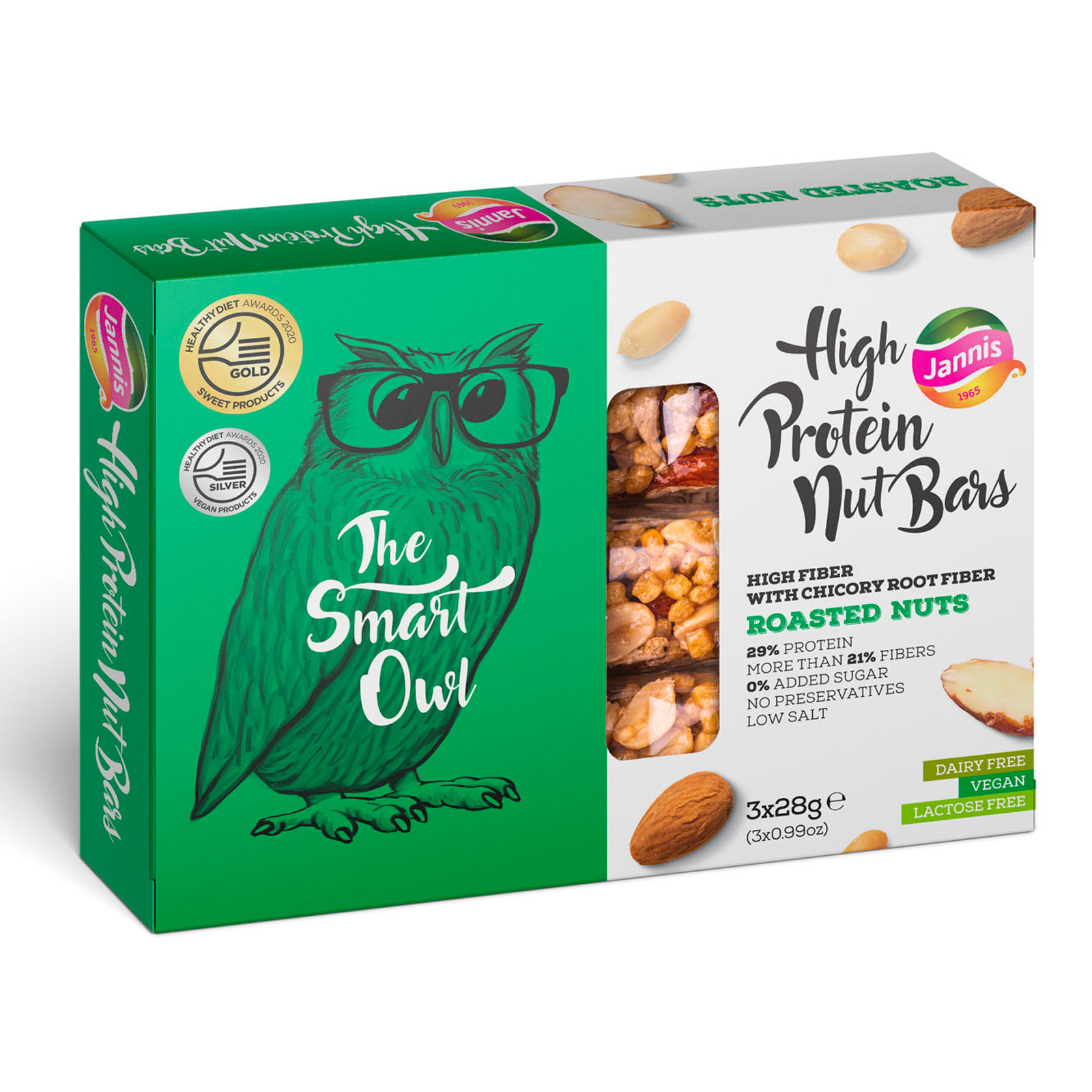 Jannis High Protein Nut Bars Roasted Nuts NTUC FairPrice