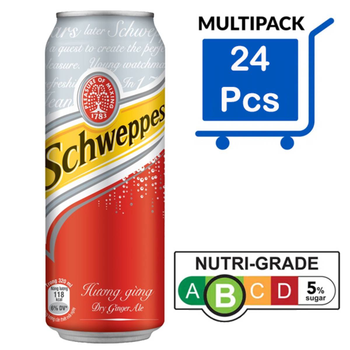 Schweppes Can SodaCarbonated Spark Water&Sparkling Ginger Al NTUC