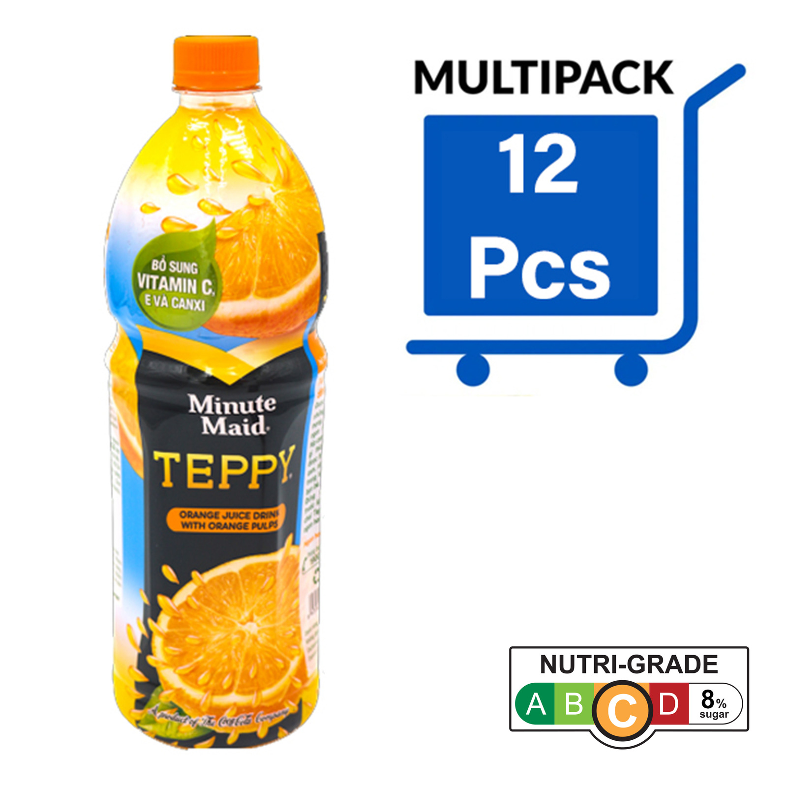 Minute Maid Teppy Orange juice with Orange Pulps & Vit C, E NTUC