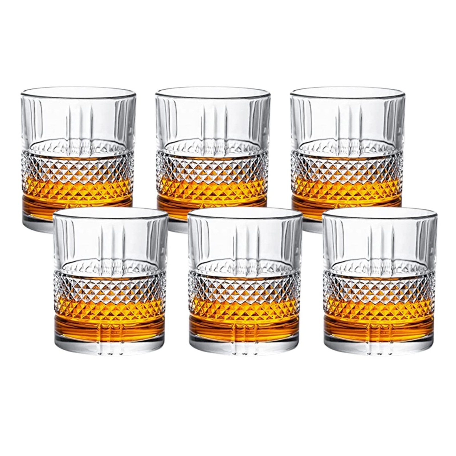 Made For Drinkers Whiskey Glasses with Criss Cross Design NTUC FairPrice