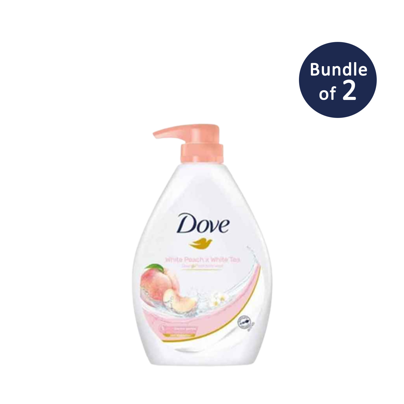 Dove Go Fresh White Peach White Tea Body Wash x2 NTUC FairPrice