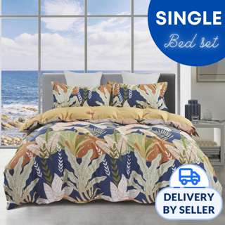 Rinco 100%  Cotton 600TC Bed Set (Single) Autumn