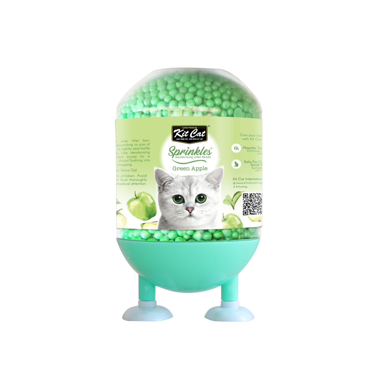 Kit Cat Sprinkles Cat Litter Deodoriser Green Apple NTUC FairPrice