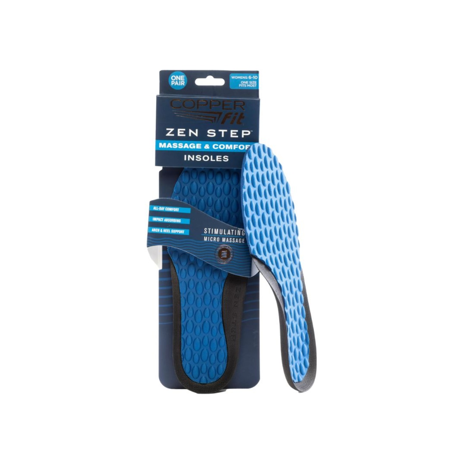 JML Copper Fit Zen Step Insoles 1 Pair Women (Size 610) NTUC FairPrice