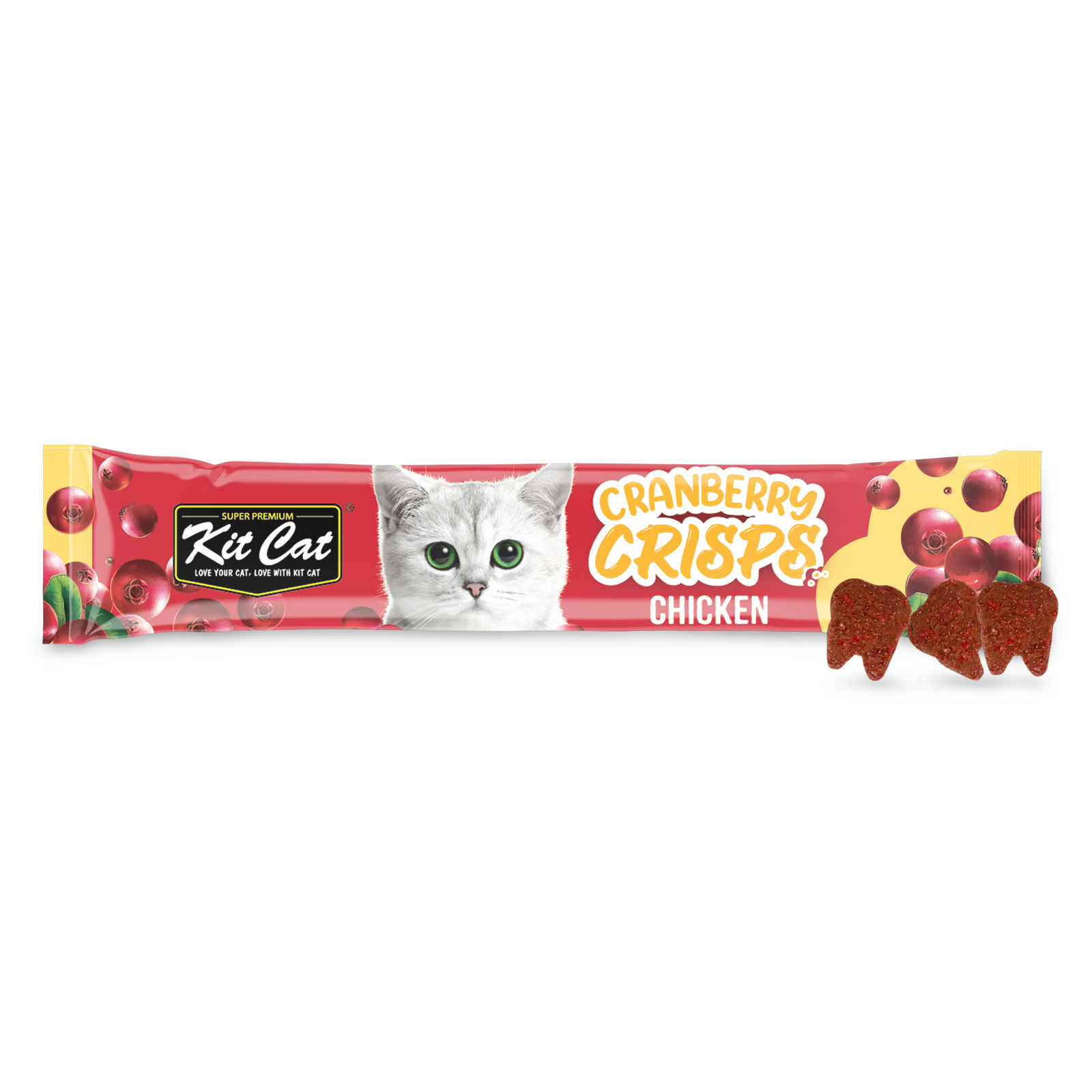Kit Cat Cranberry Crisps Cat Treats Chicken NTUC FairPrice