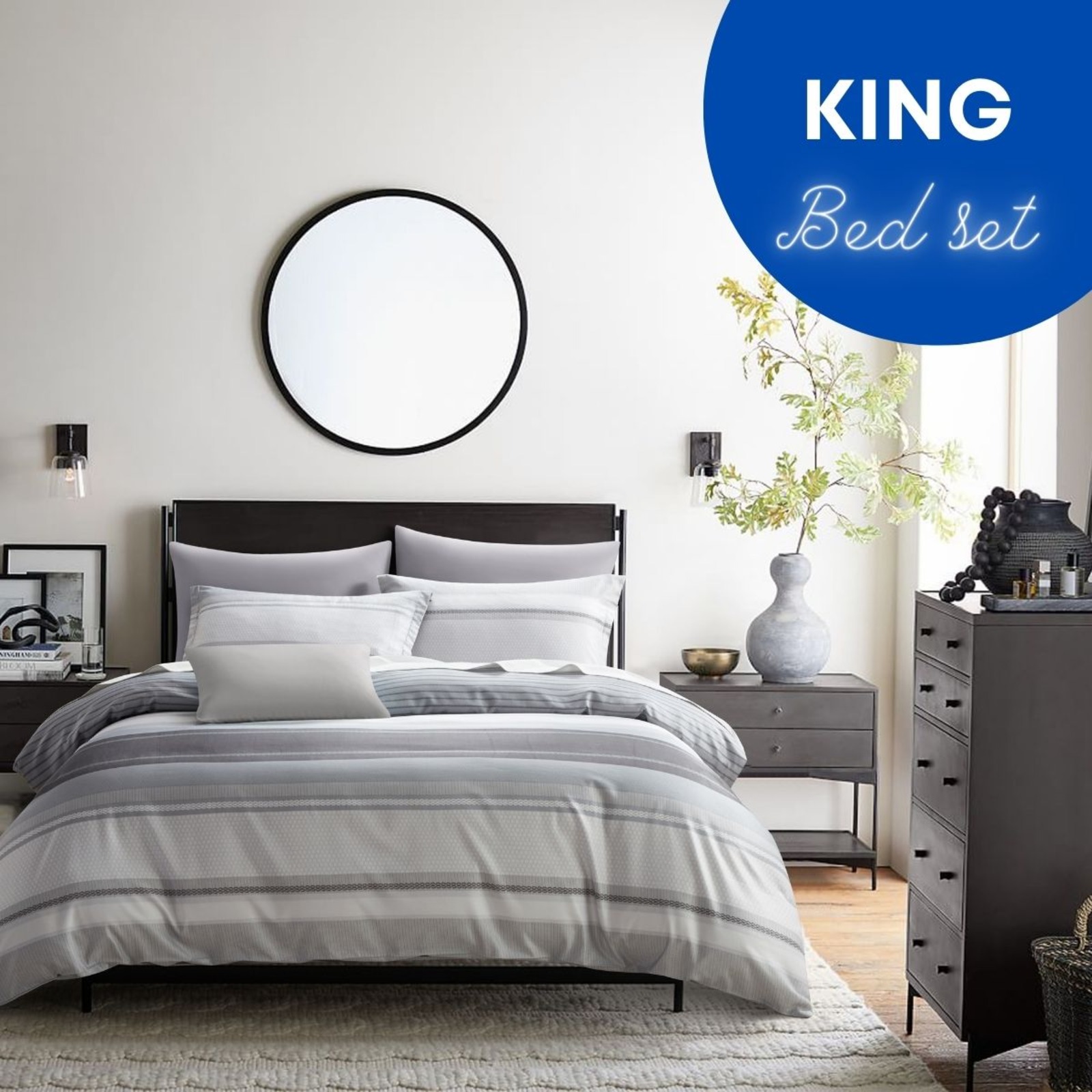 Mystique 100 Tencel 700TC Bed Set (King) Cadence NTUC FairPrice