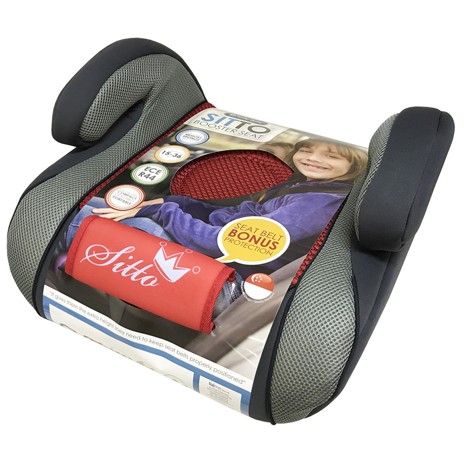 Lucky Baby Sitto Safety Booster Seat Red NTUC FairPrice