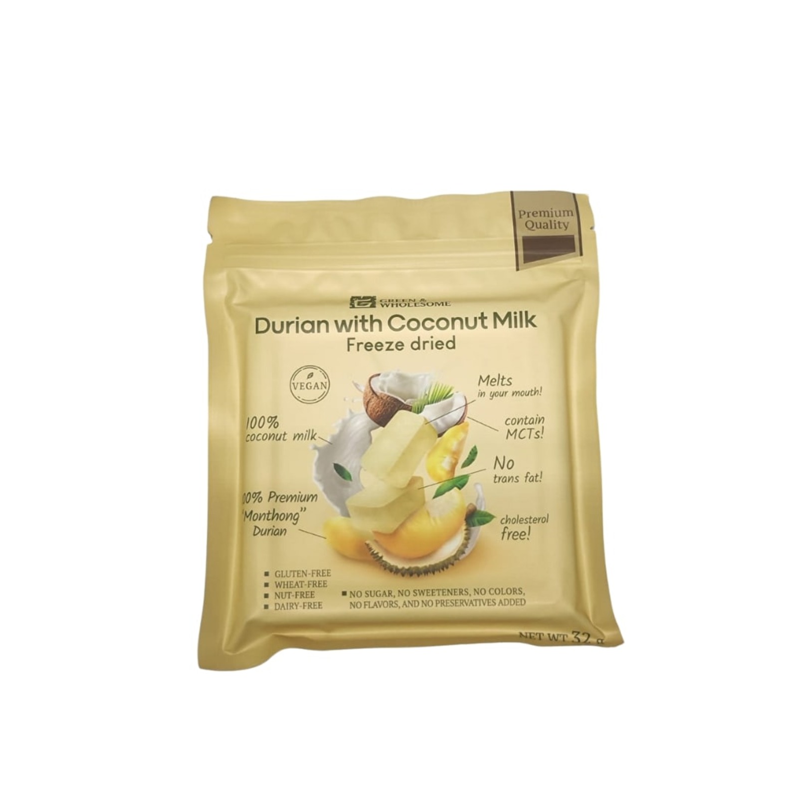 Green & Wholesome Durian with Coconut Milk [Vegan] NTUC FairPrice