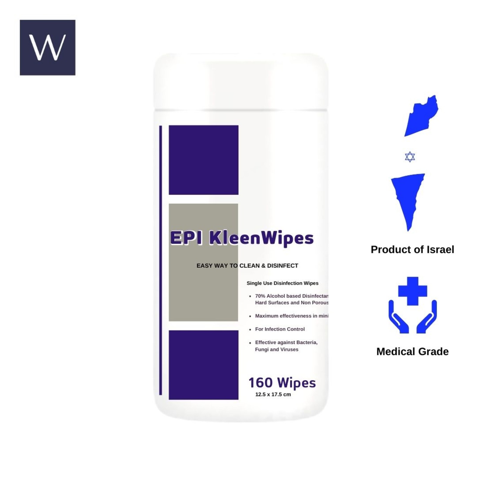 Epi Kleen Medical Grade 70 Alcohol based Disinfectant Wipes NTUC FairPrice