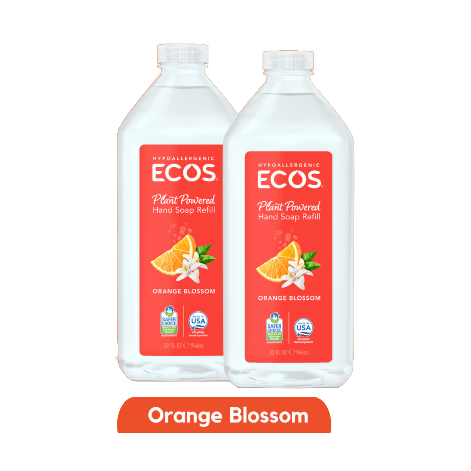 Ecos Hypoallergenic Hand Soap Refill Orange Blossom NTUC FairPrice