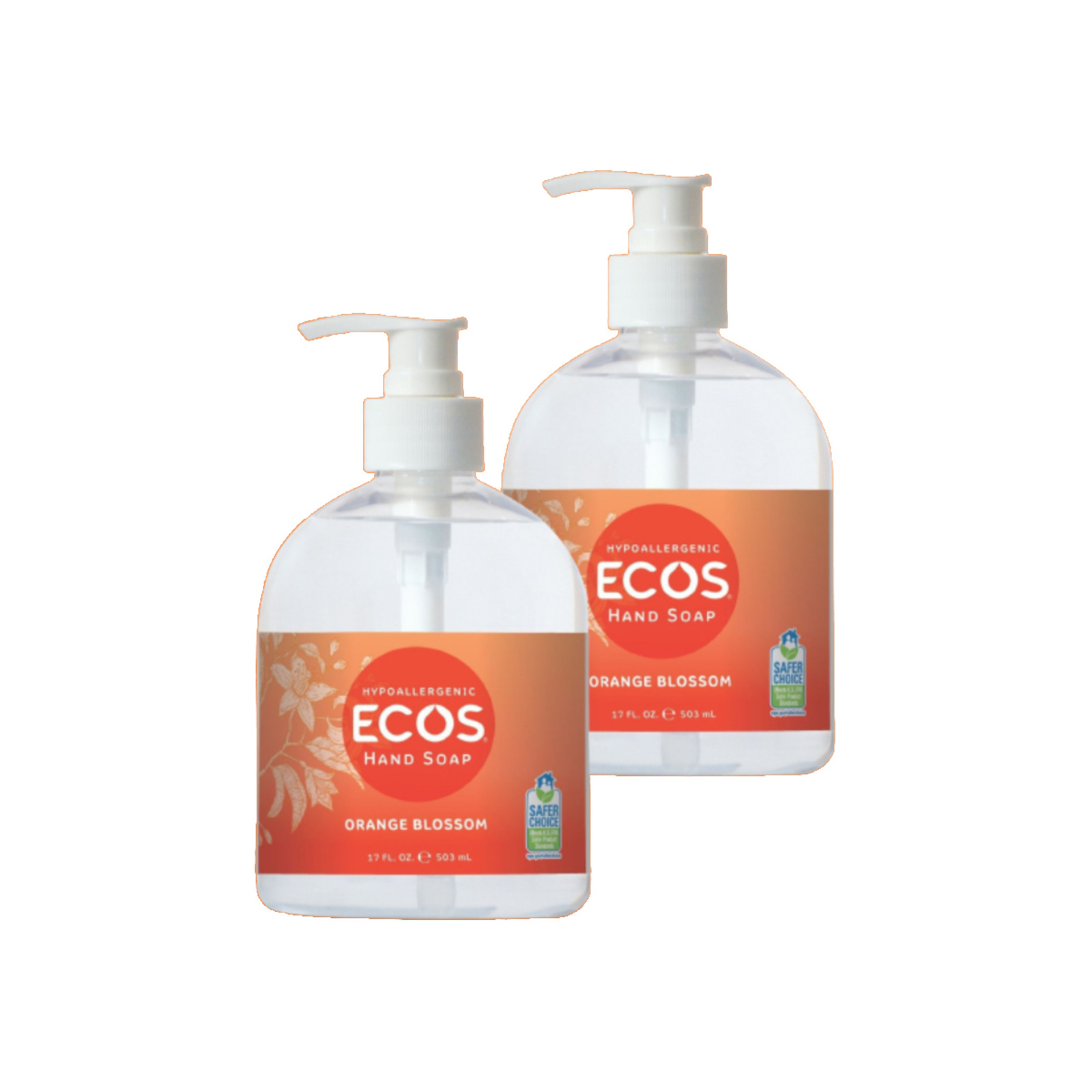 Ecos Hypoallergenic Hand Soap Orange Blossom Cylinder Btl NTUC