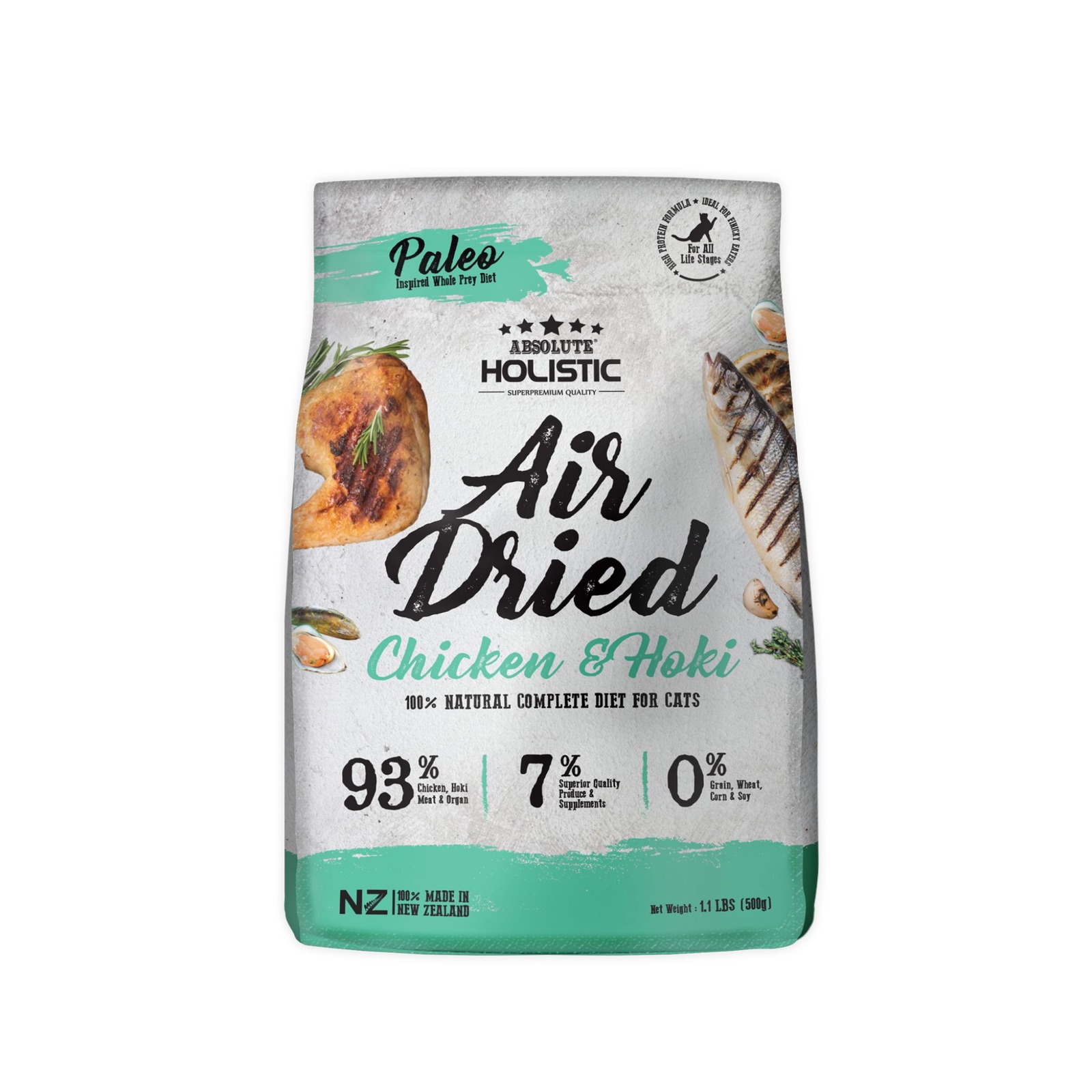 Absolute Holistic Air Dried Cat Food Chicken & Hoki NTUC FairPrice