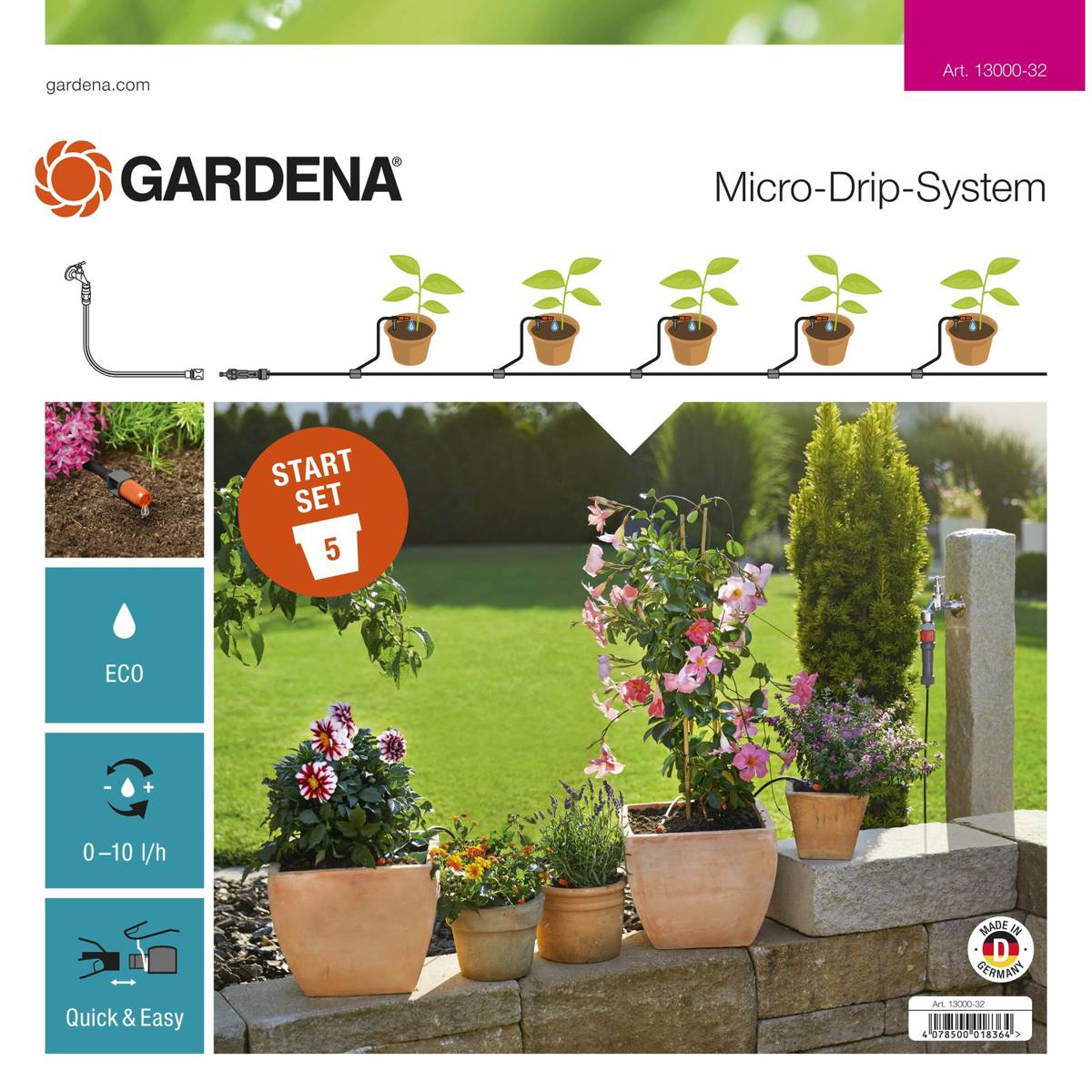 Gardena Start Set Flower Pots S NTUC FairPrice
