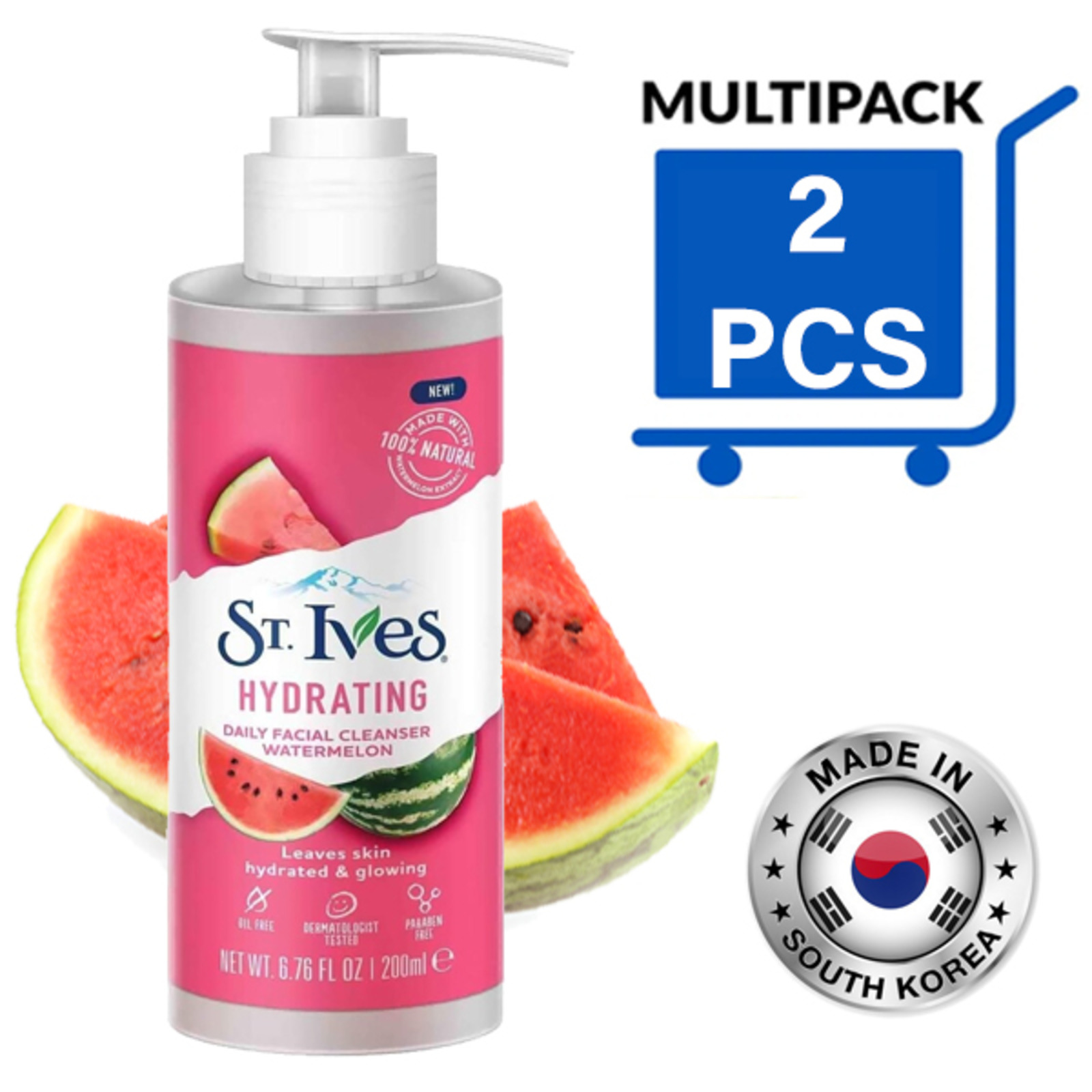 St.Ives Watermelon Hydrating Daily Facial Cleanser&Fash Washx NTUC