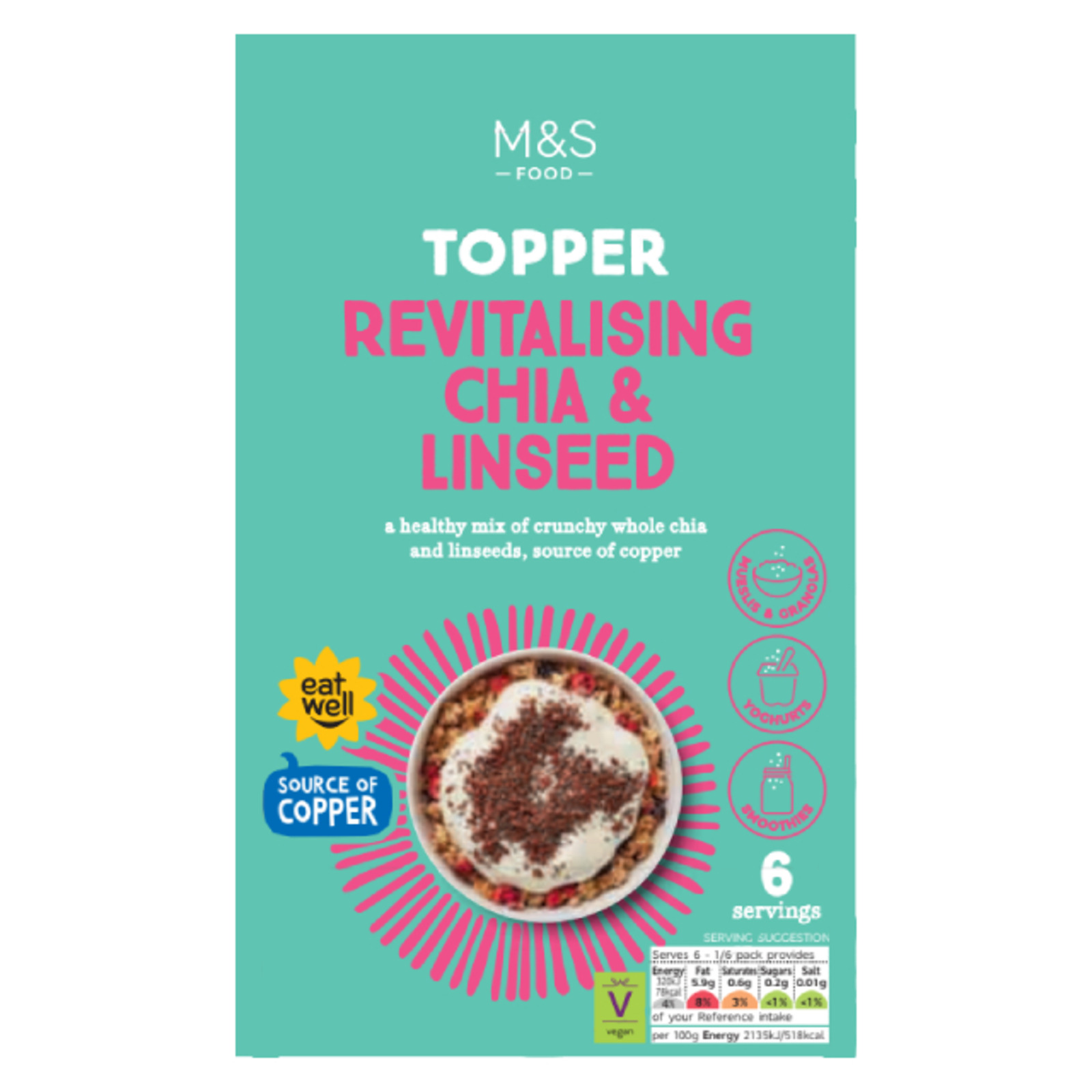 Marks & Spencer Topper Revitalising Chia & Linseed NTUC FairPrice