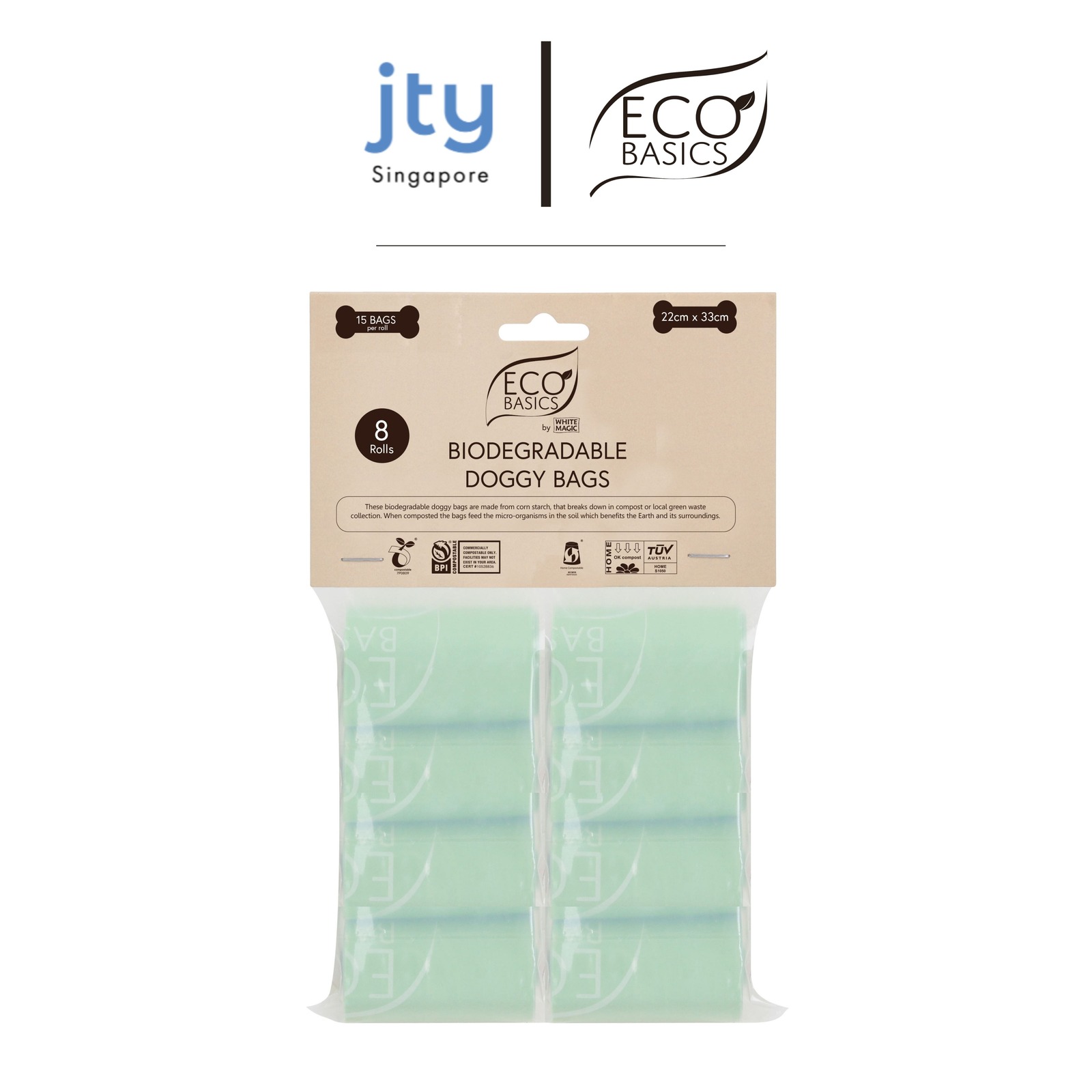 White Magic Eco Basics Biodegradable Doggy Bags Poop Bags NTUC FairPrice