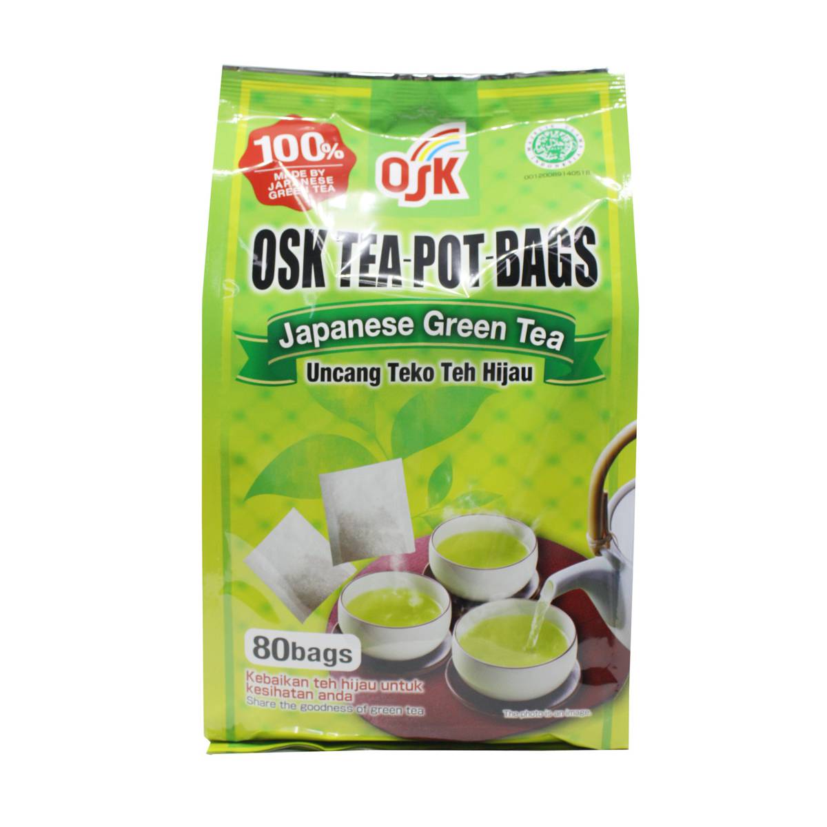 OSK Tea Pot Bags Japanese Green Tea (80P) NTUC FairPrice