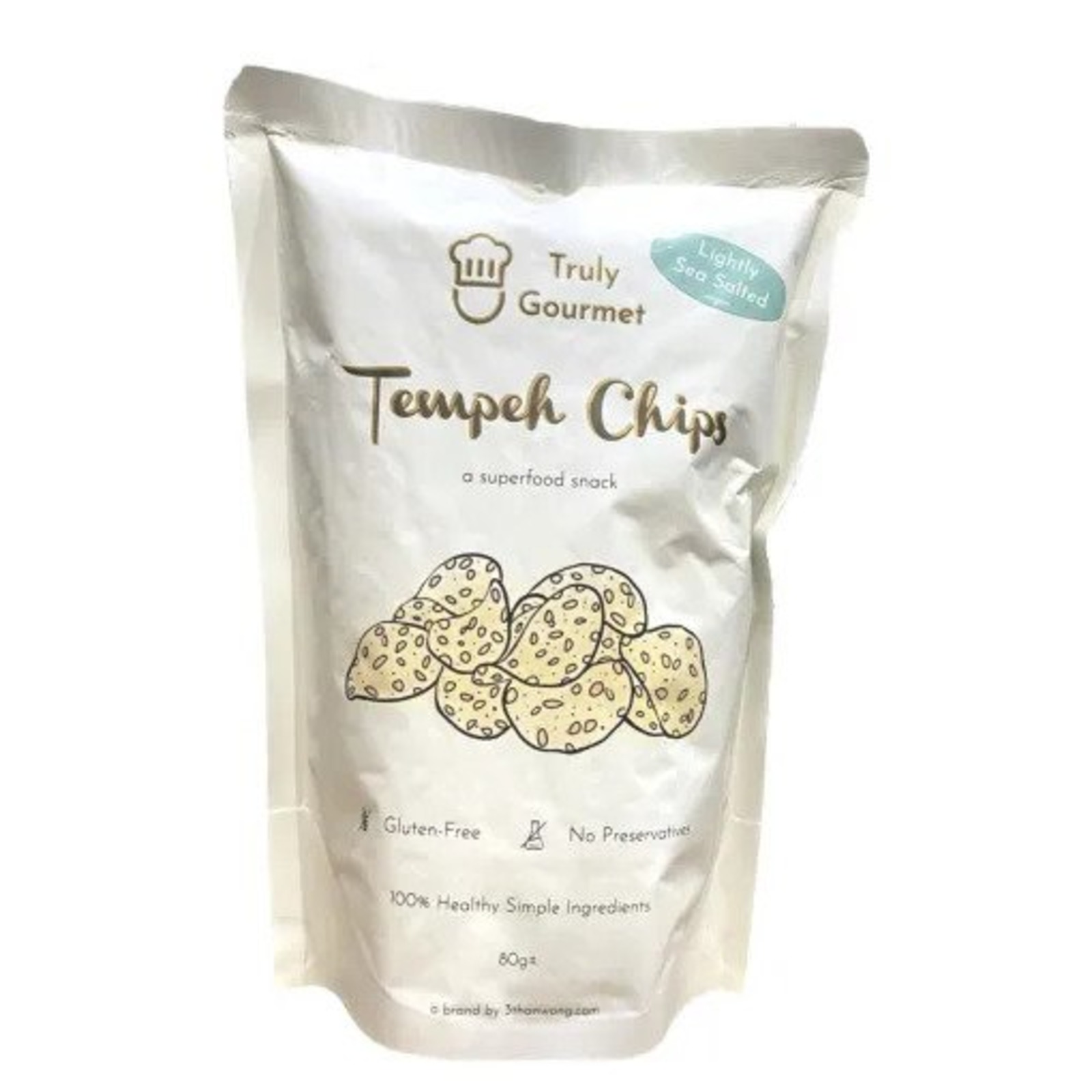 Truly Gourmet Natural Tempeh Chips (Light Sea Salt) NTUC FairPrice