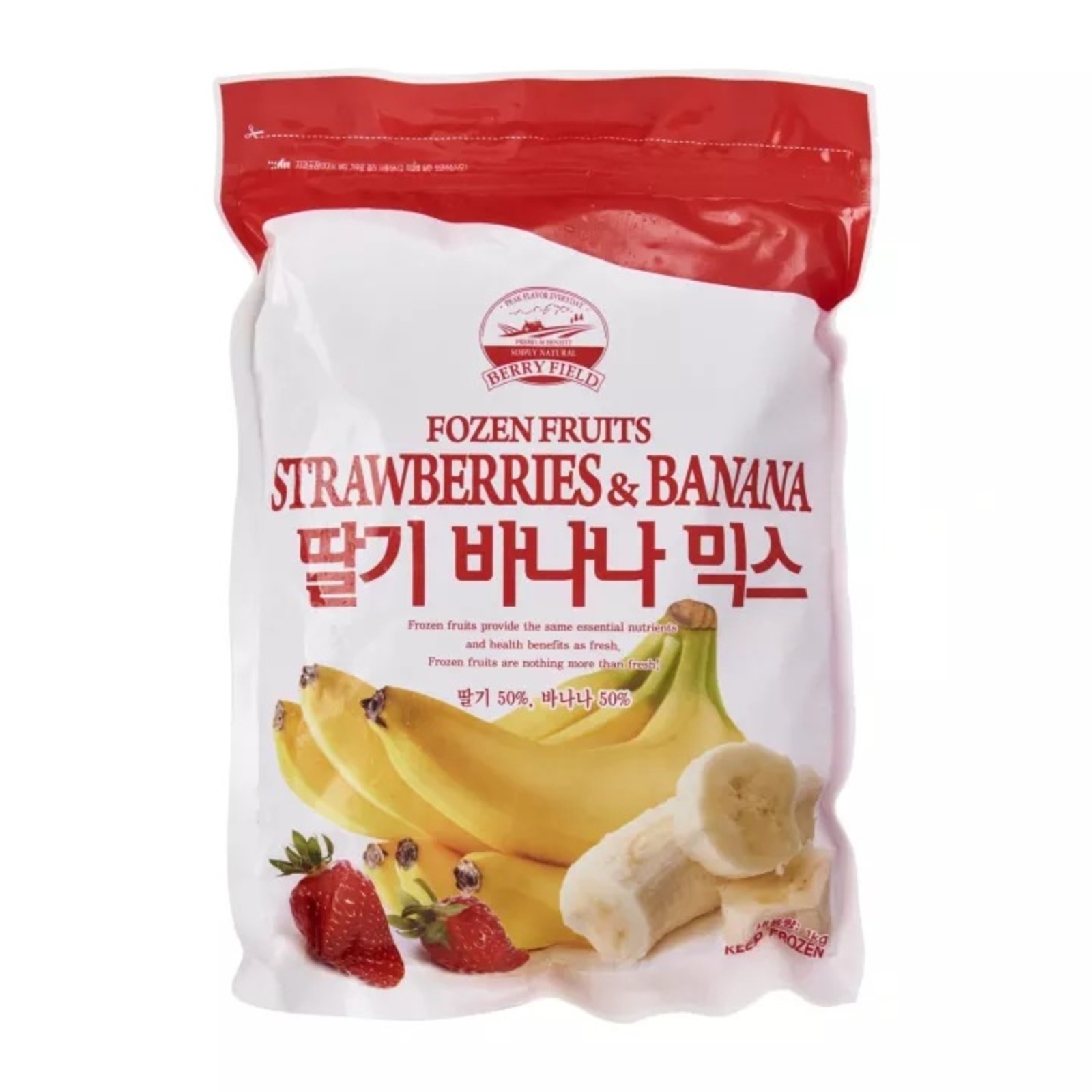 Berry Field Frozen Strawberry & Banana Mix NTUC FairPrice