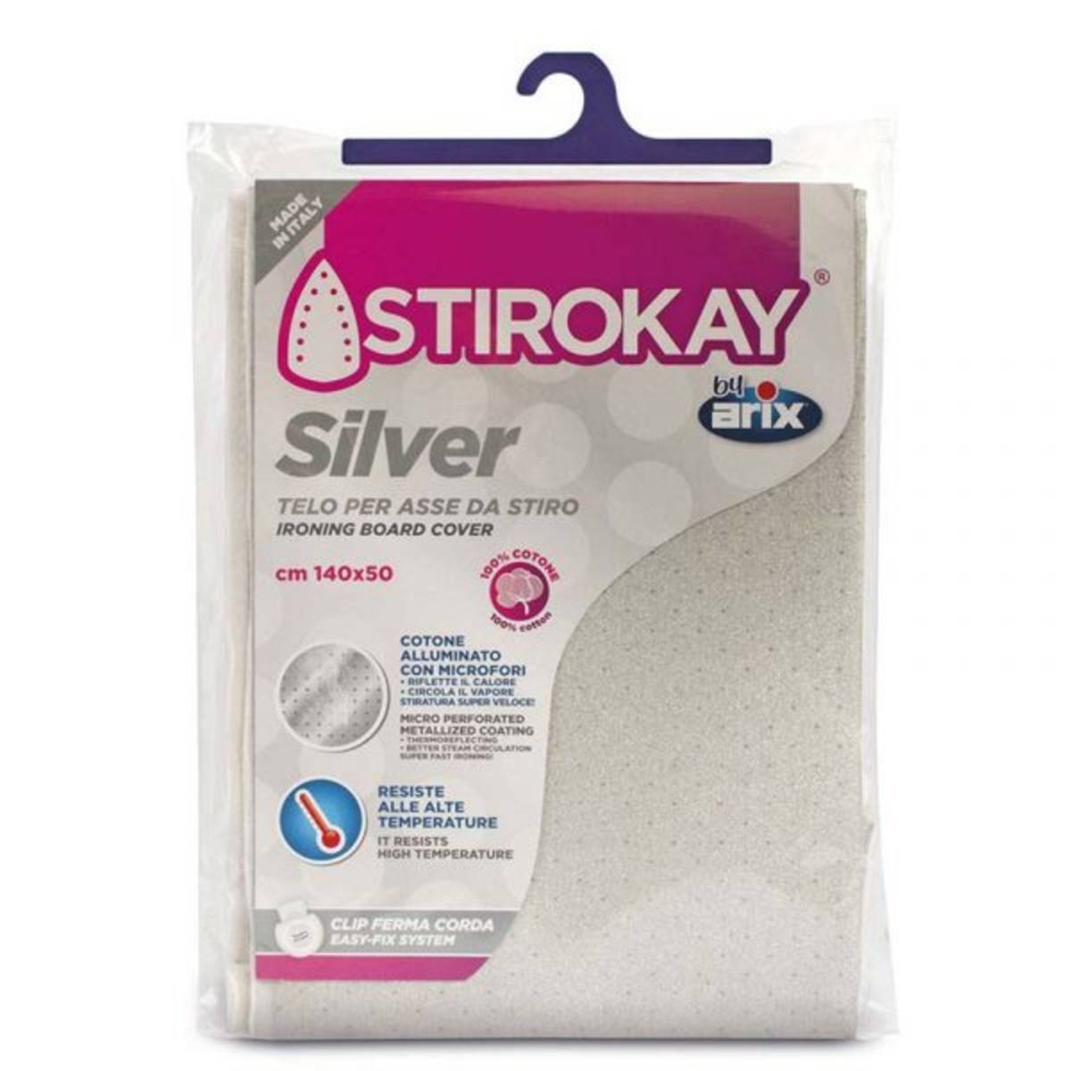 Arix Stirokay Silver Metalizzed Ironing Board Cover NTUC FairPrice