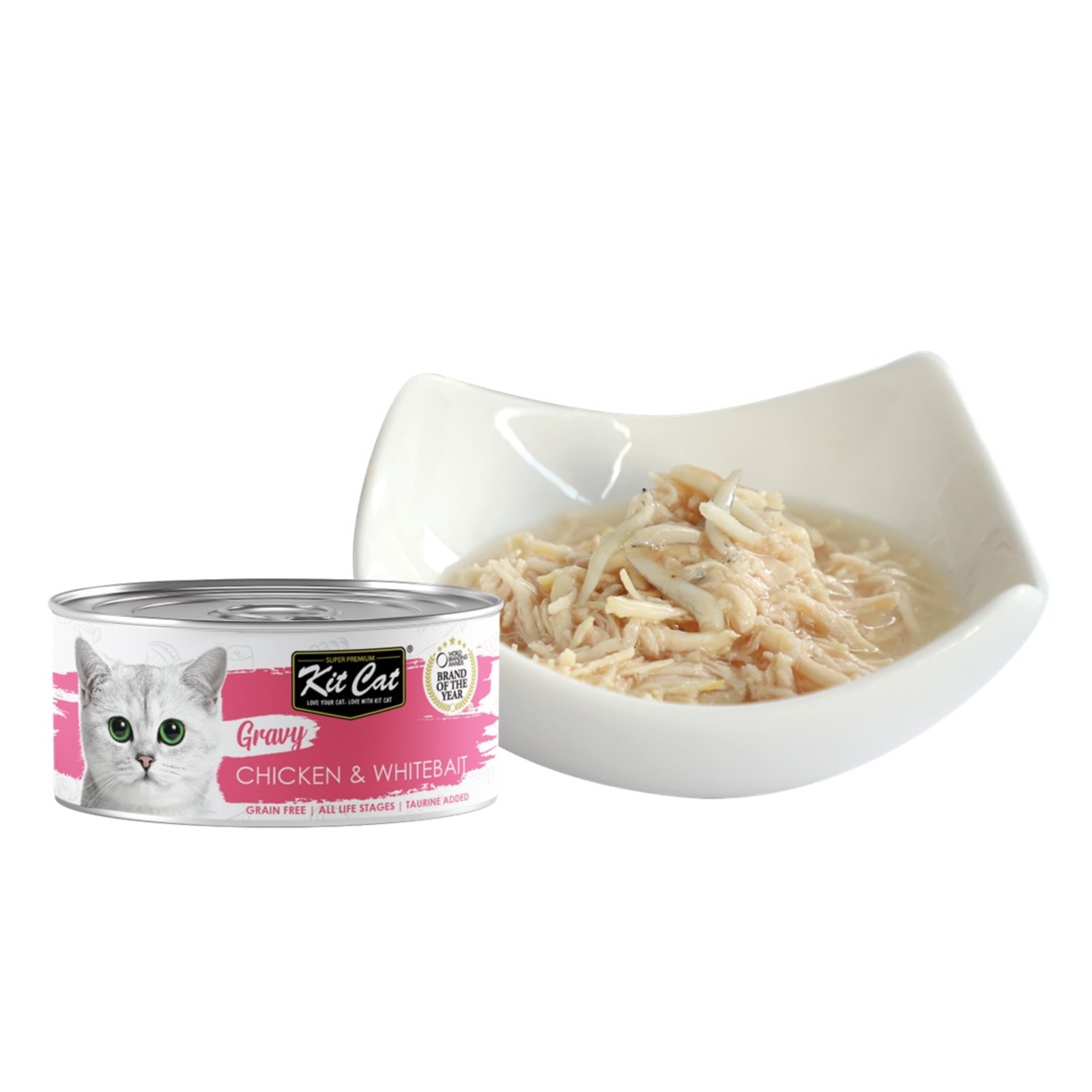 Kit Cat Gravy For Cats - Chicken & Whitebait | NTUC FairPrice
