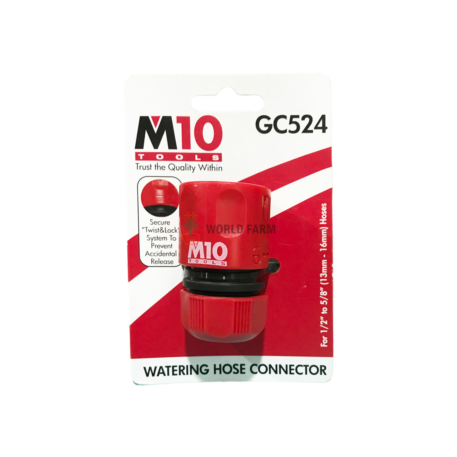 M10 GC524 Hose Connector for 1/2 Inch to 5/8 Inch Hoses NTUC FairPrice