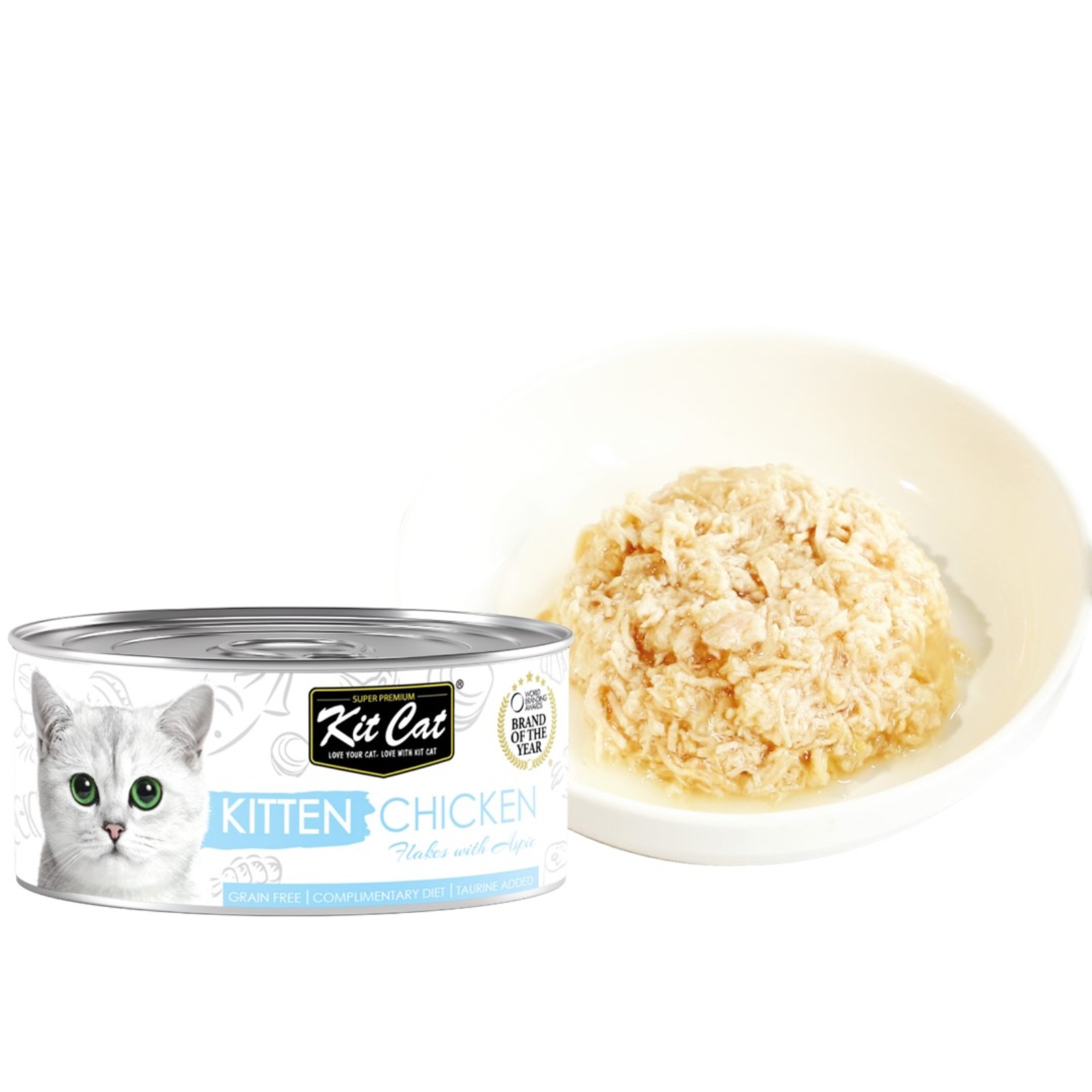 Kit Cat Kitten Chicken Flakes With Aspic For Cats NTUC FairPrice