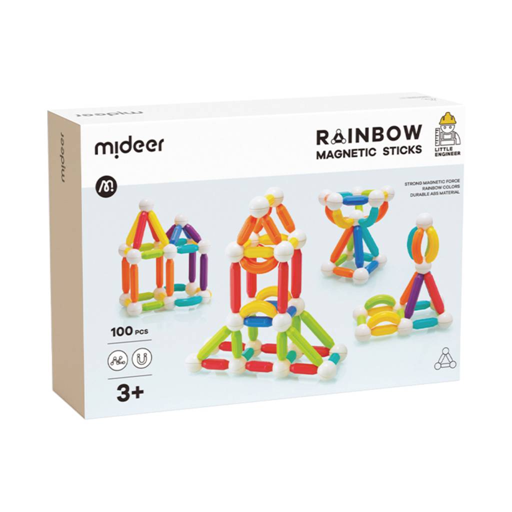 Mideer Rainbow Sticks Toy 100 pcs Sticks set NTUC FairPrice