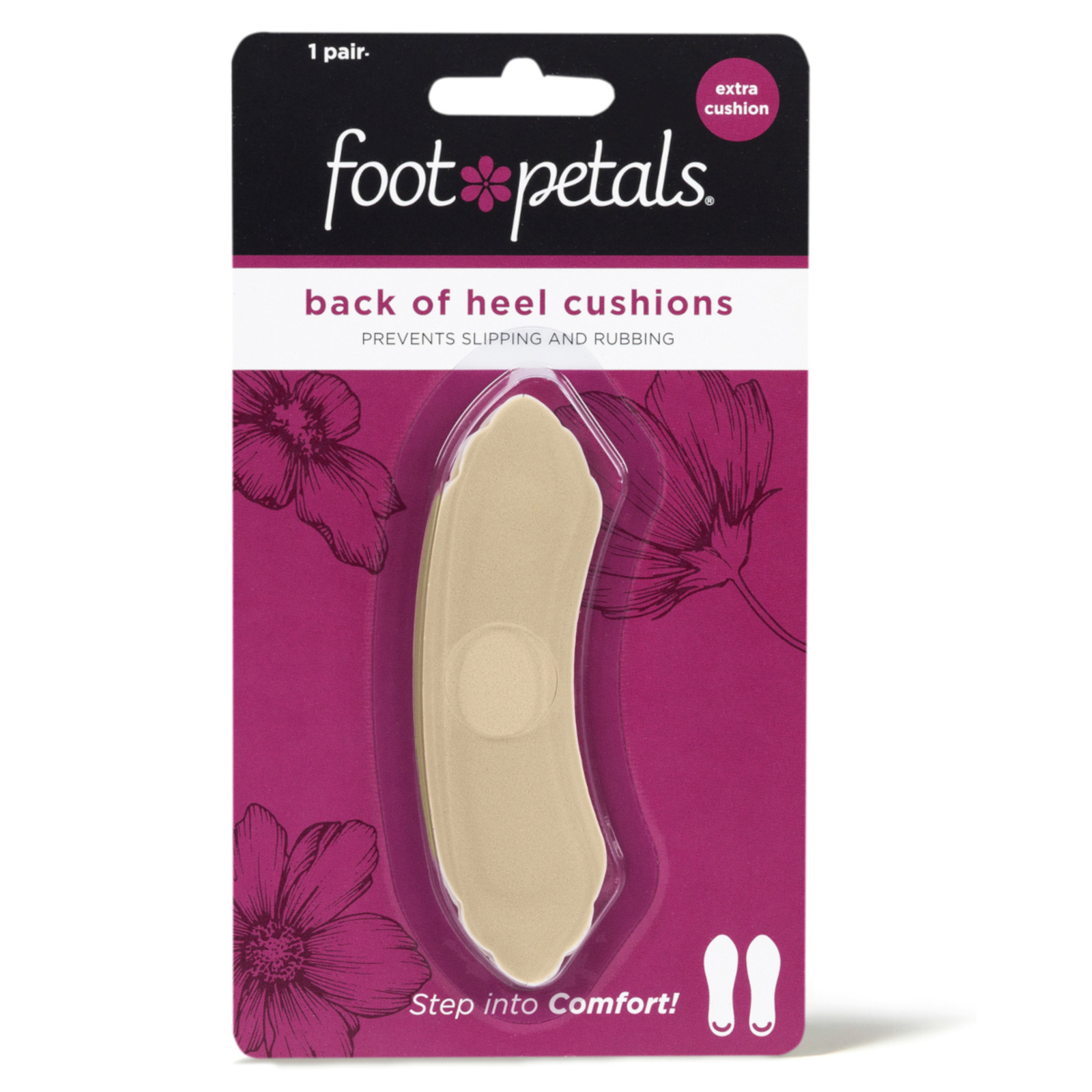 Foot Petals Back of HeelCushions 1pair W EXTRA CUSHION Khaki NTUC