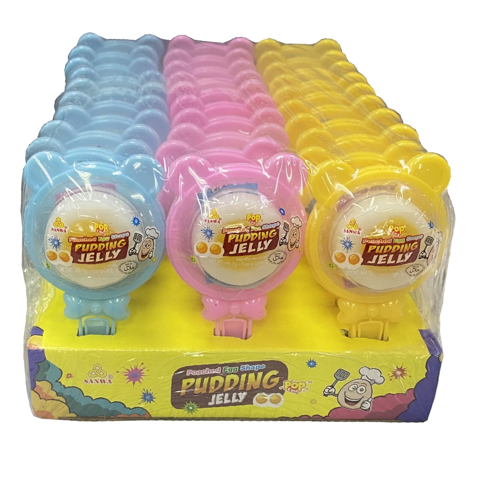 Sanwa Omelette Pudding Jelly + Pop Candy_30pc NTUC FairPrice