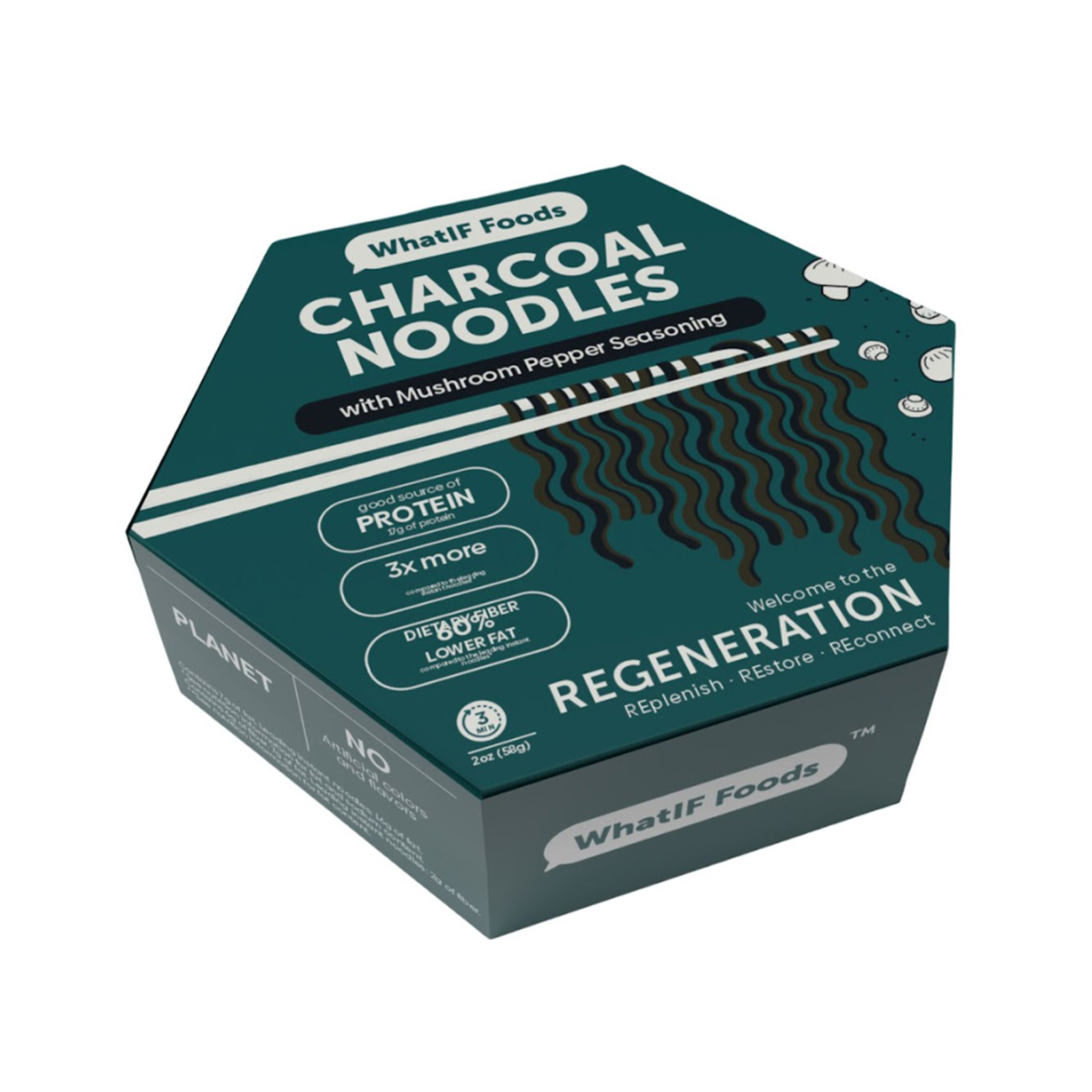 WhatIF Foods Single Serving Healthy Charcoal Noodles NTUC FairPrice