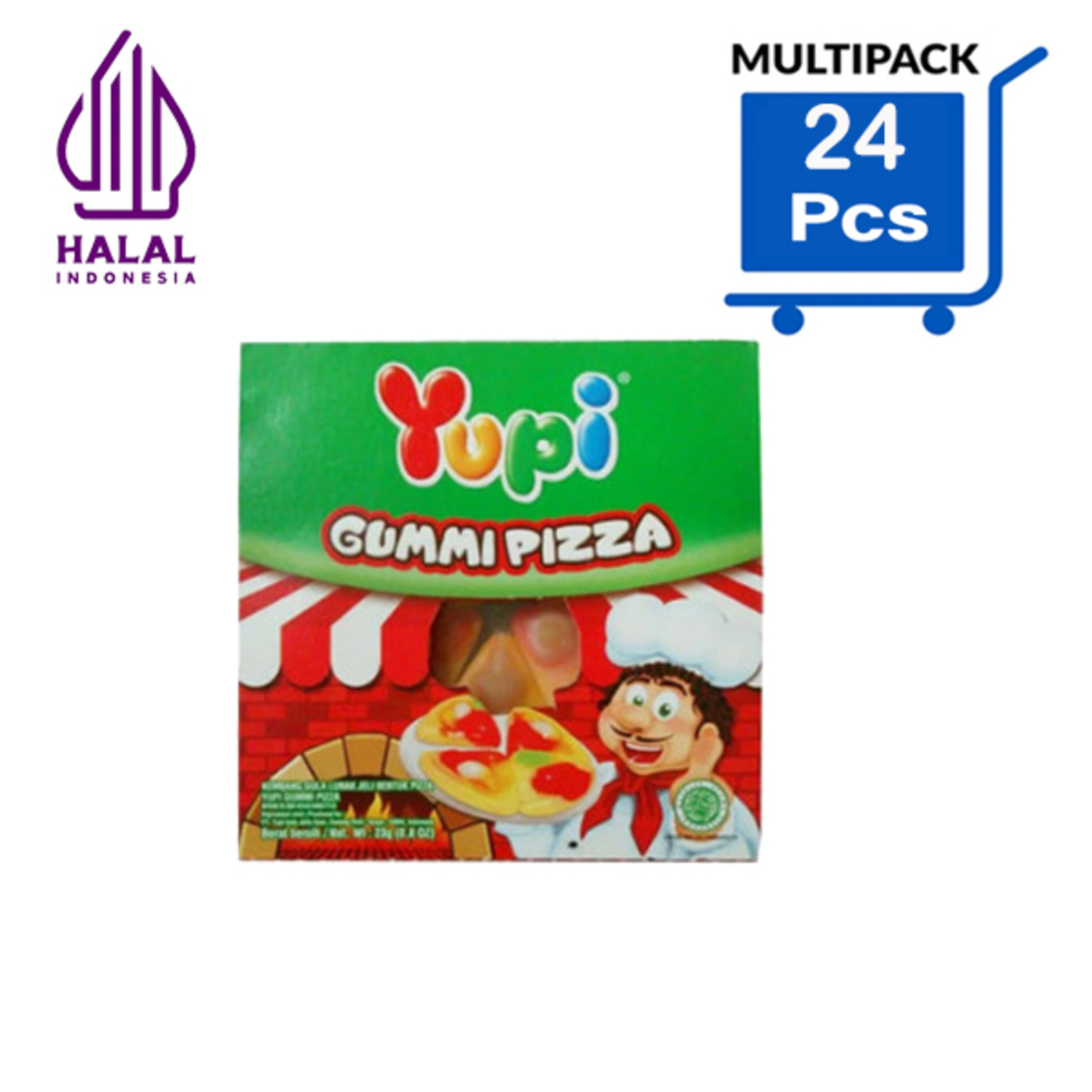 Yupi Gummy Candies Pizza Gummi x 24 Pack NTUC FairPrice