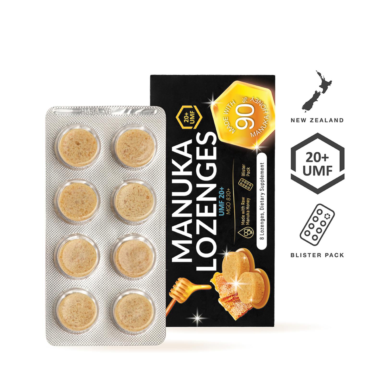 Nature's Nutrition Honey Lozenges UMF 20+ 8 pcs NTUC FairPrice