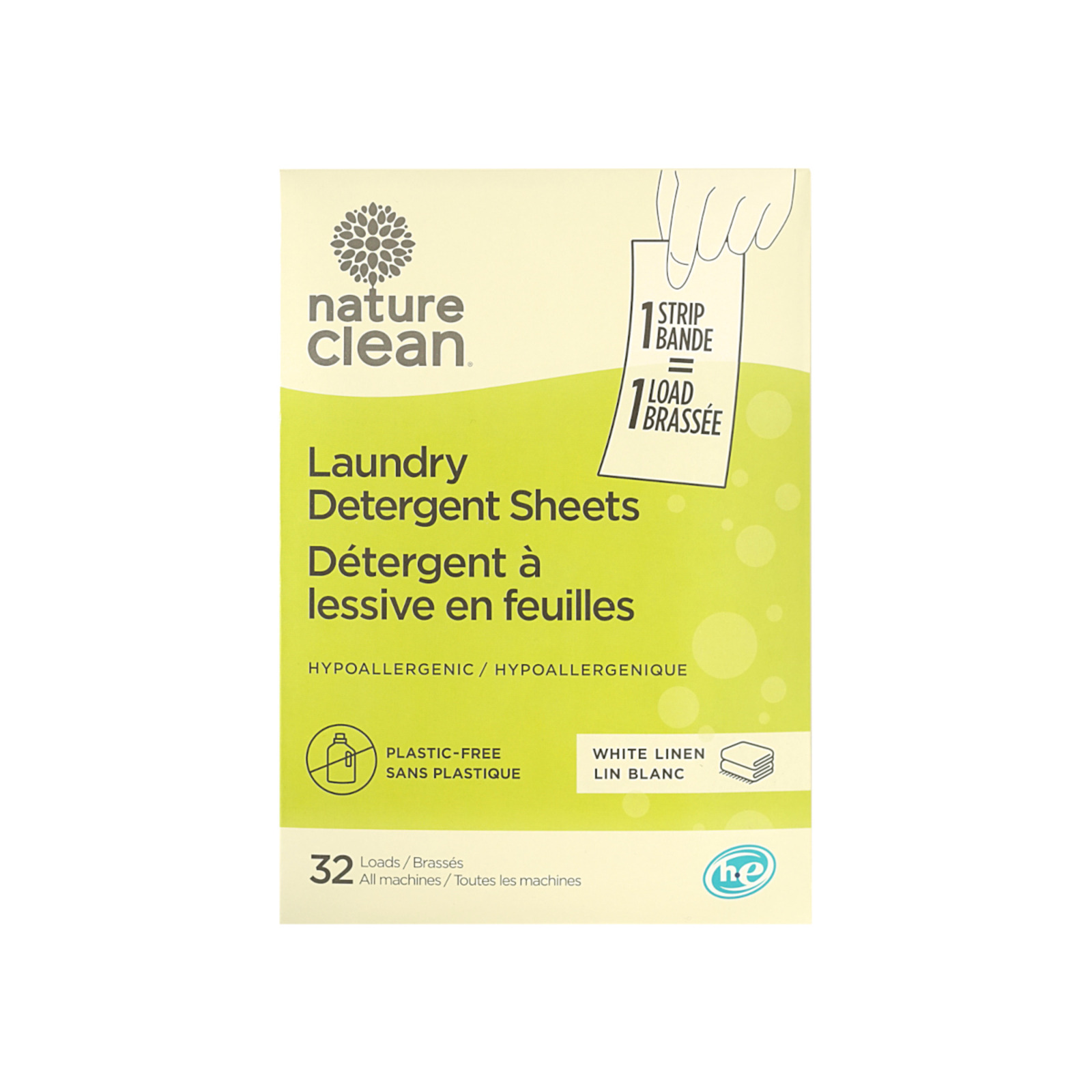 Nature Clean Laundry Detergent Strips White Linen 67g NTUC FairPrice