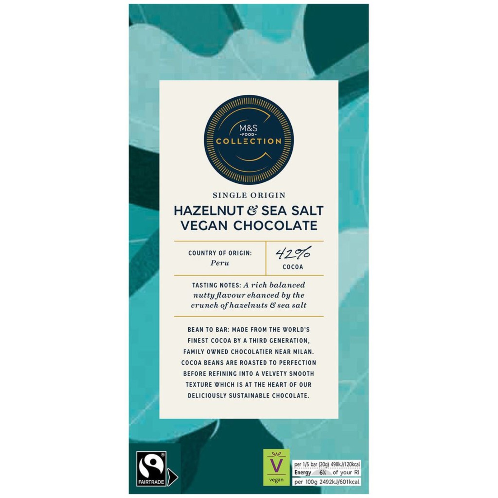 Marks & Spencer Hazelnut & Sea Salt Vegan Chocolate NTUC FairPrice