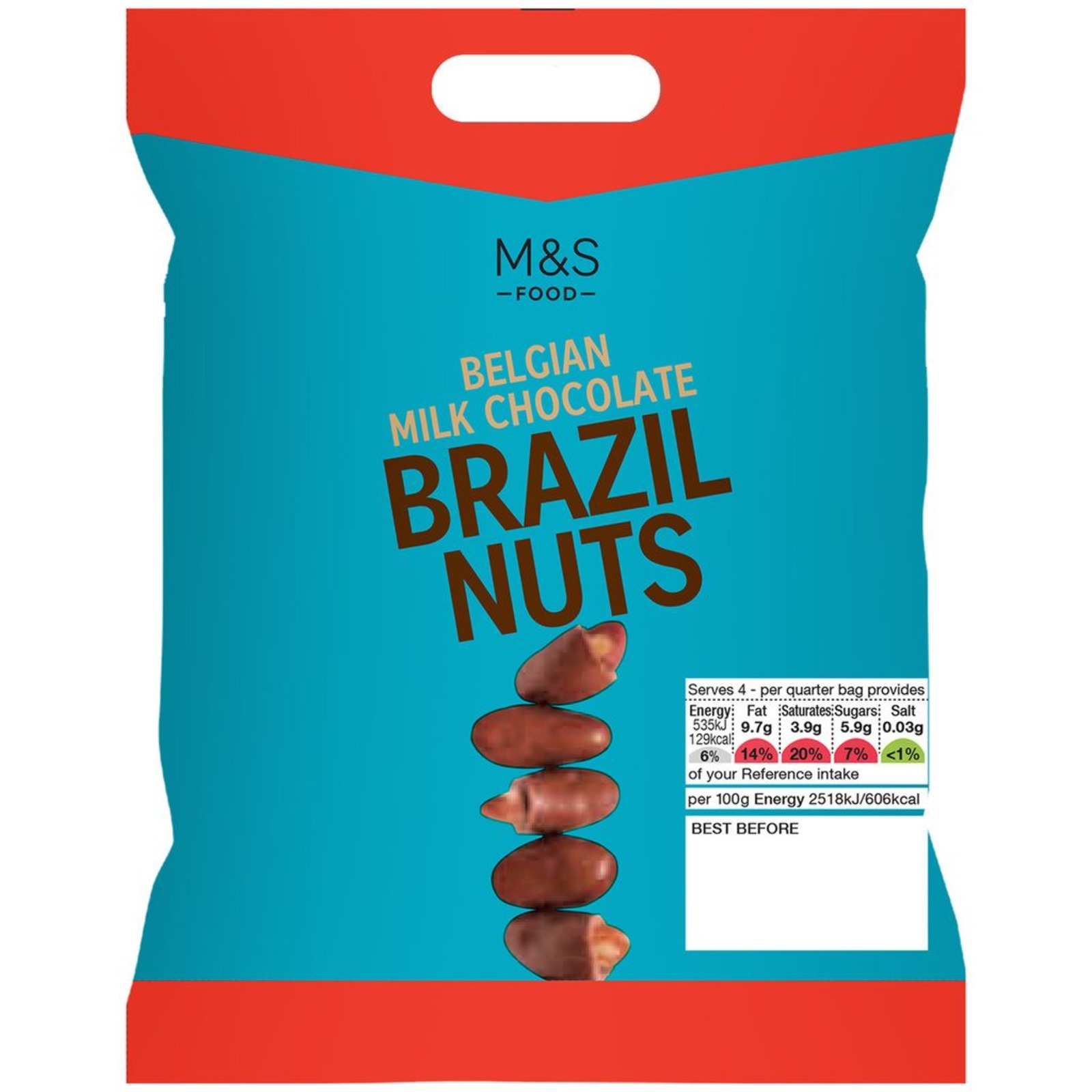 Marks & Spencer Belgian Milk Chocolate Brazil Nuts NTUC FairPrice