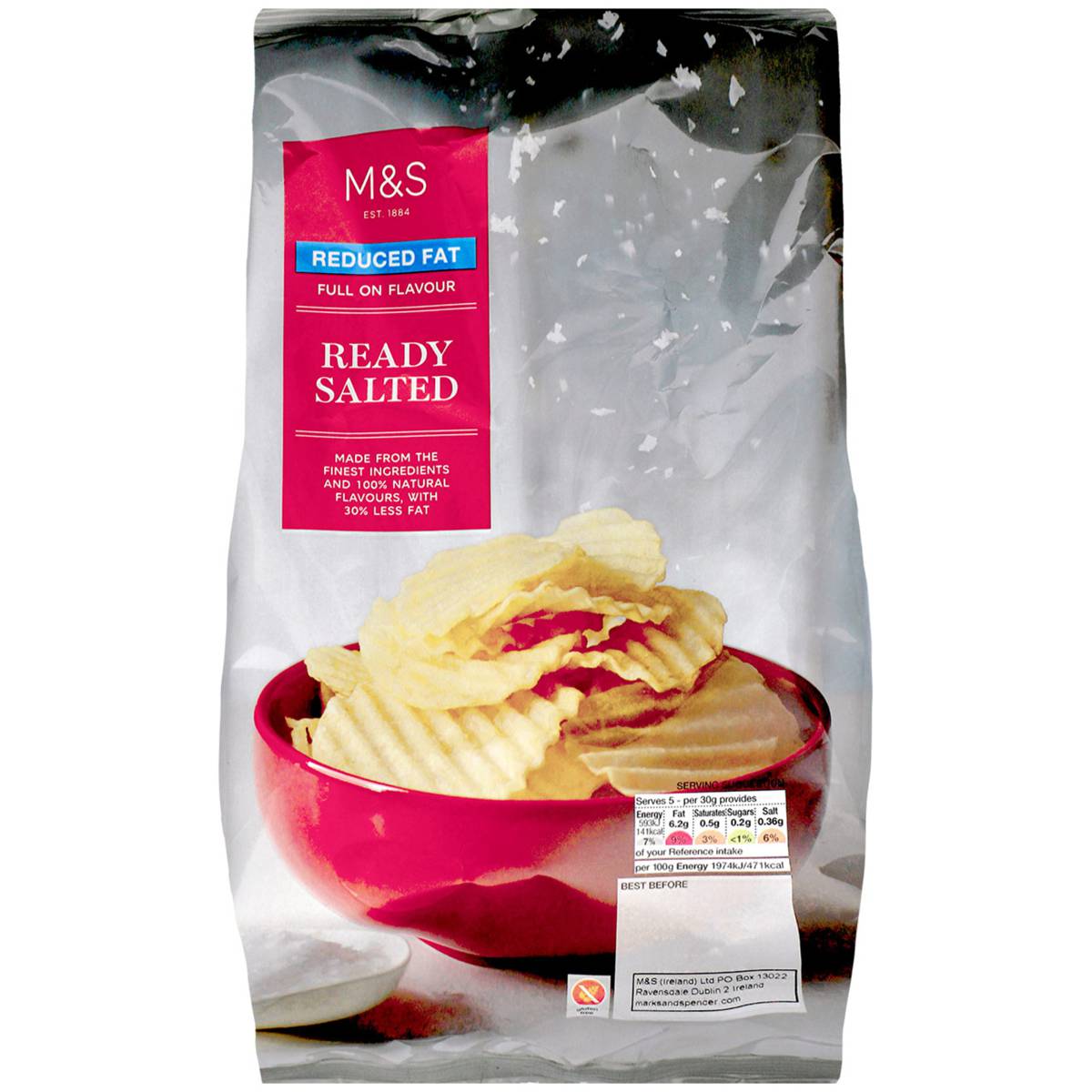 Marks & Spencer Reduced Fat Ready Salted Potato Crisps NTUC FairPrice