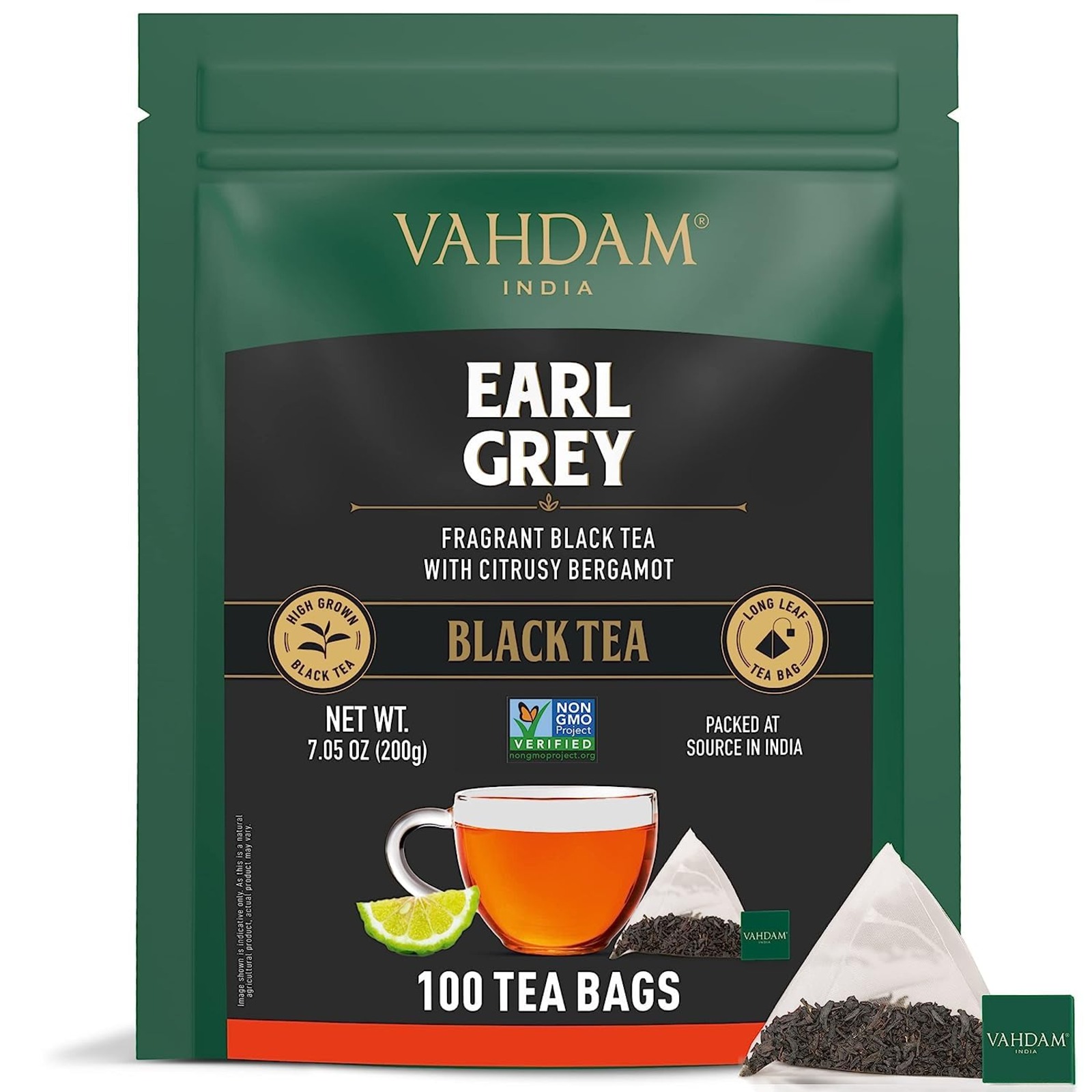 Vahdam Earl Grey Citrus Black Tea Bags NTUC FairPrice