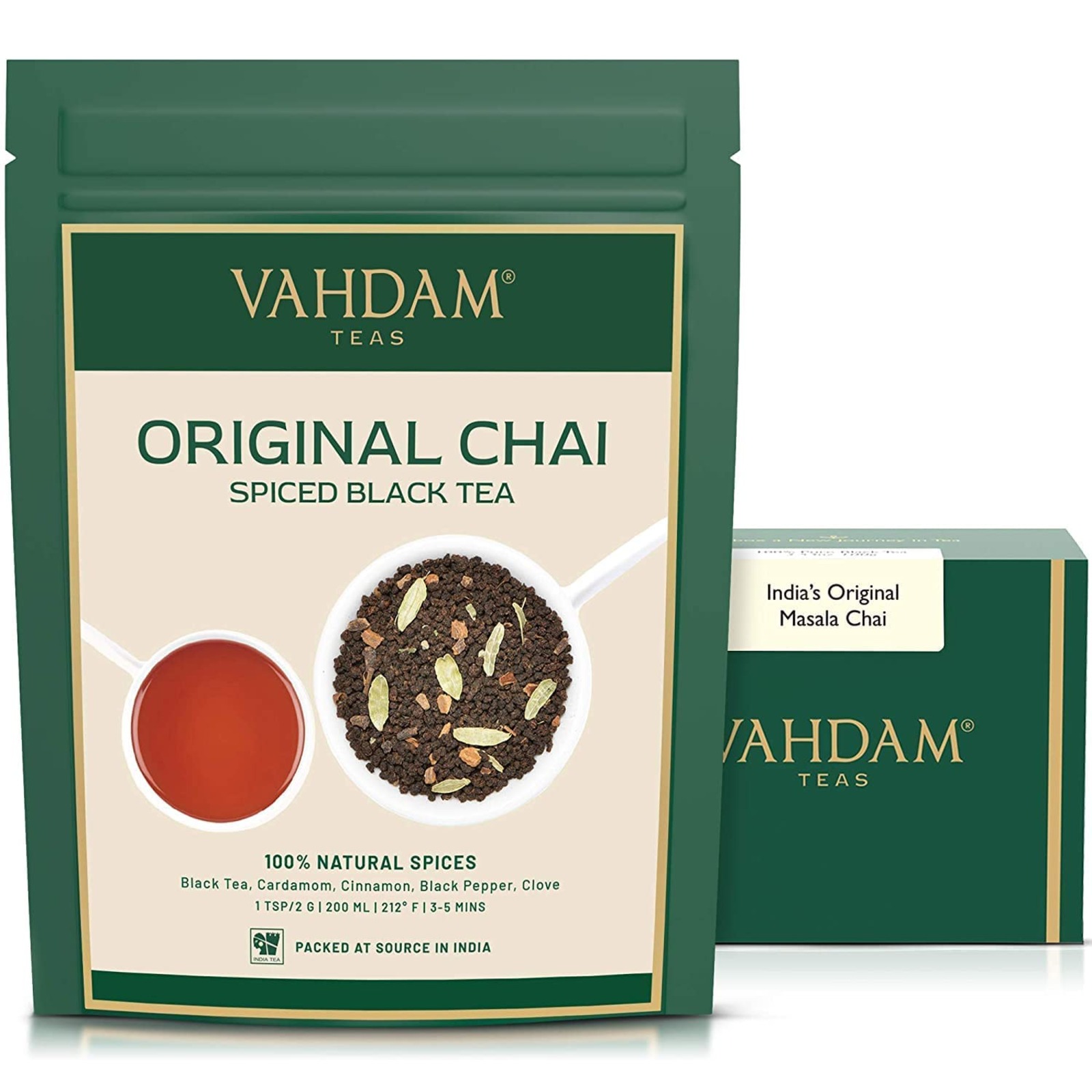 Vahdam Original Chai Spiced Black Tea NTUC FairPrice