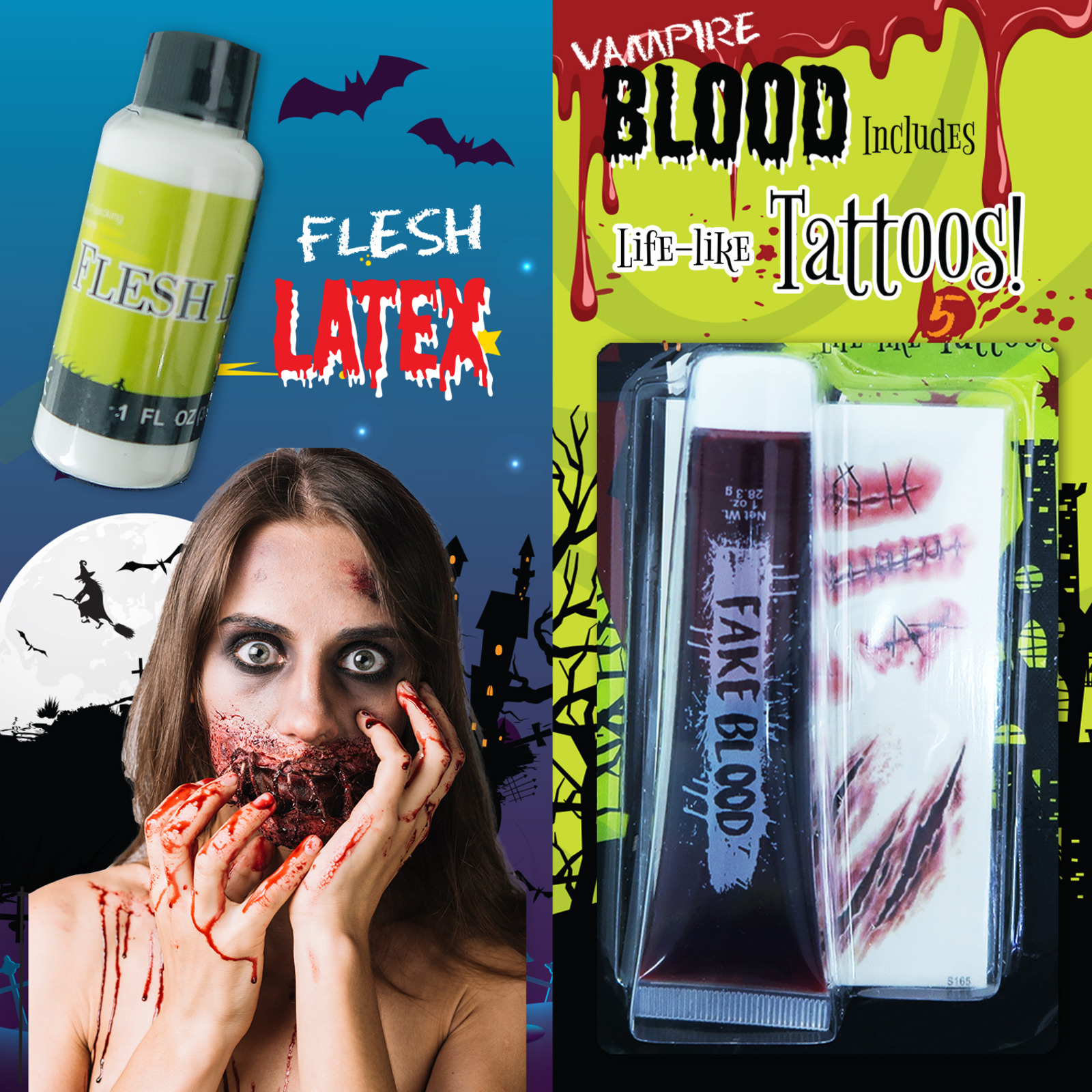 Jstyle Blood and Tattoo, Flesh Latex NTUC FairPrice