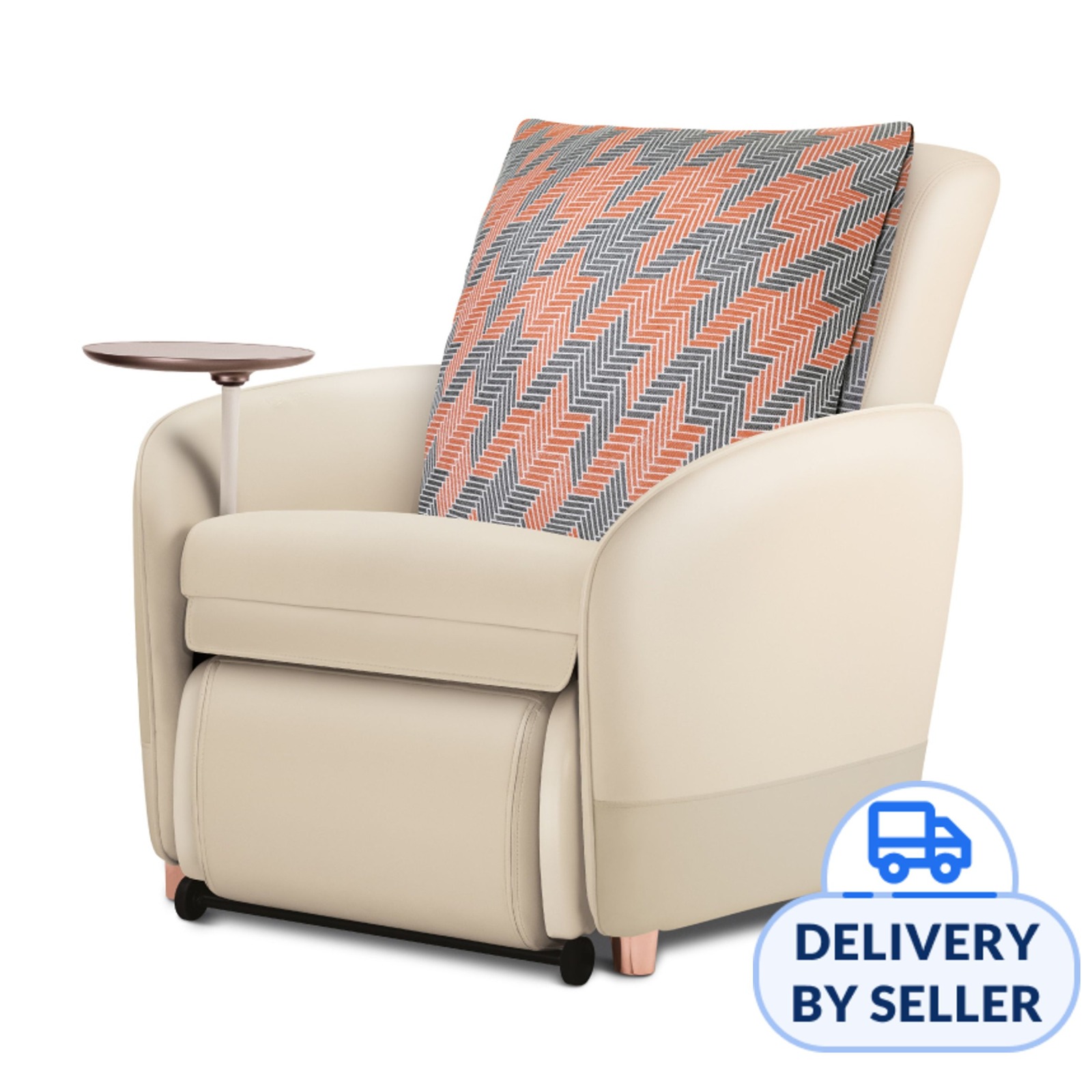 OSIM uDiva 3 Plus (Ivory) Smart Sofa + O. Houndstooth Cover NTUC
