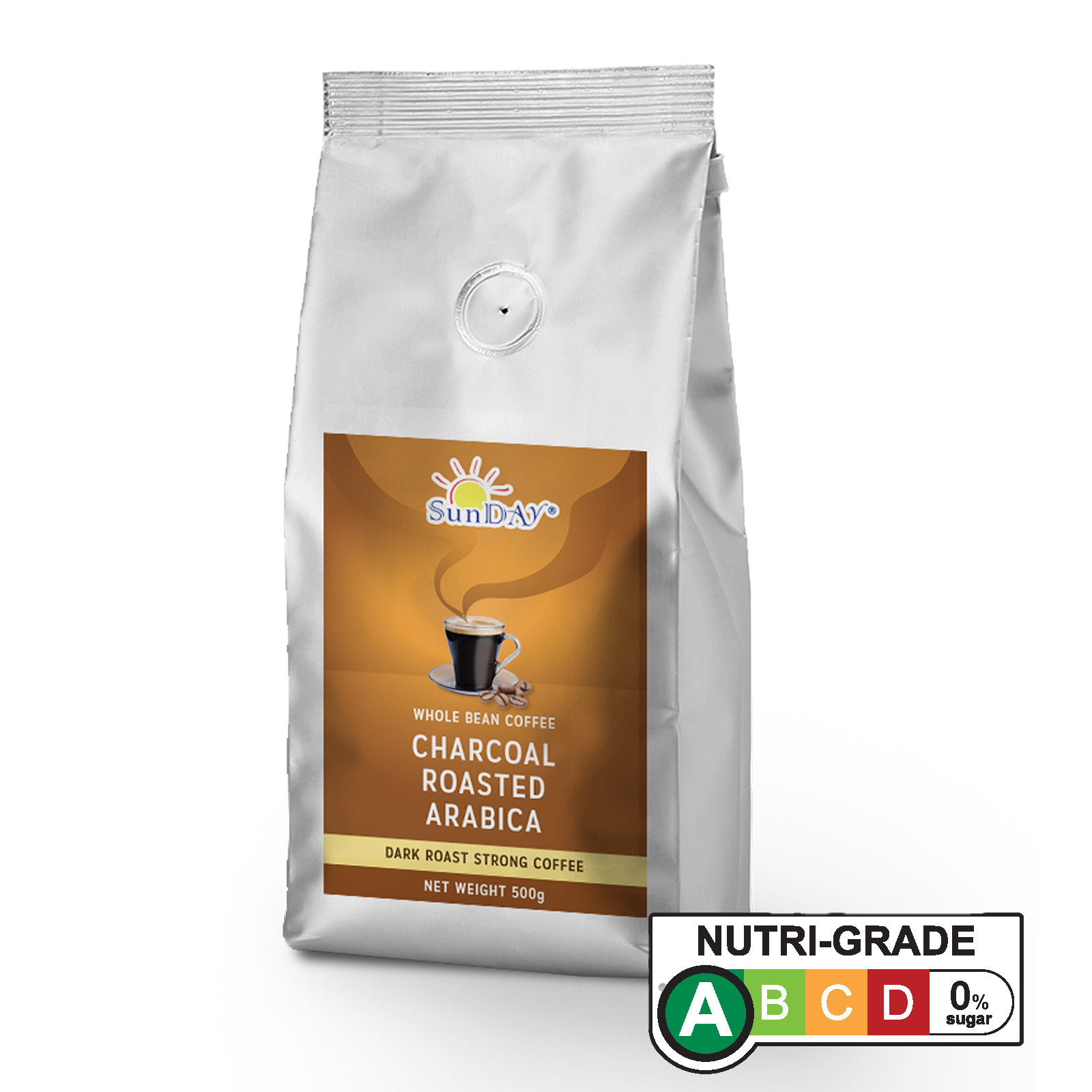 SunDAY Charcoal Roasted Arabica Dark Roast Coffee Beans NTUC FairPrice