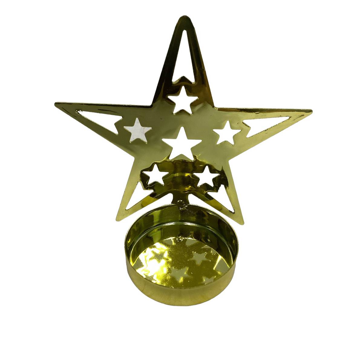 Partyforte Table Deco Metal Star Candle Holder Gold NTUC FairPrice