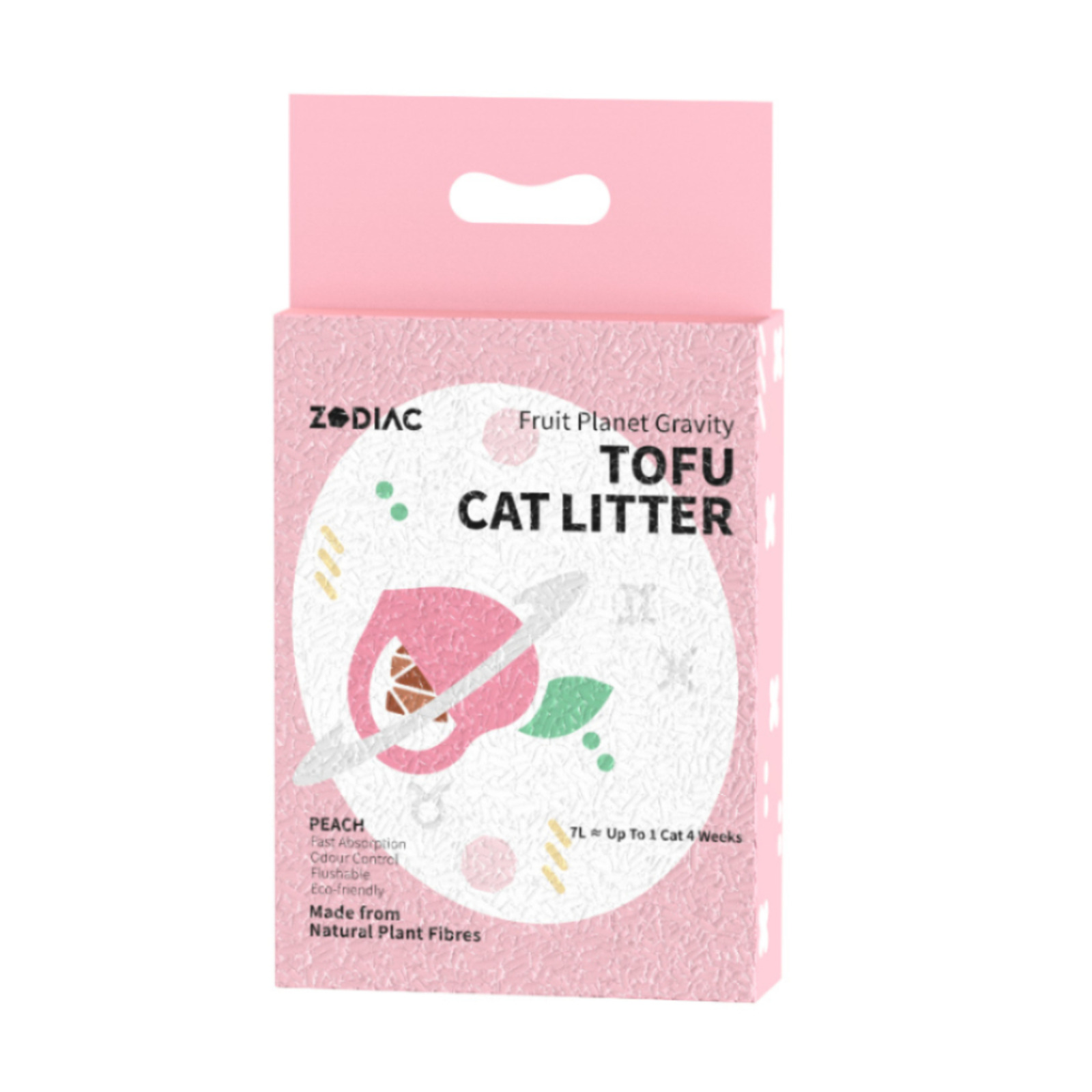 ZODIAC Australia Fruity Tofu Cat Litter Peach NTUC FairPrice