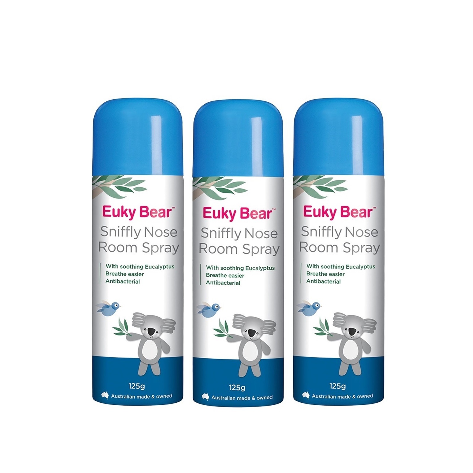 Euky Bear [Bundle] Sniffly Nose Room Spray 125g x 3 | NTUC FairPrice