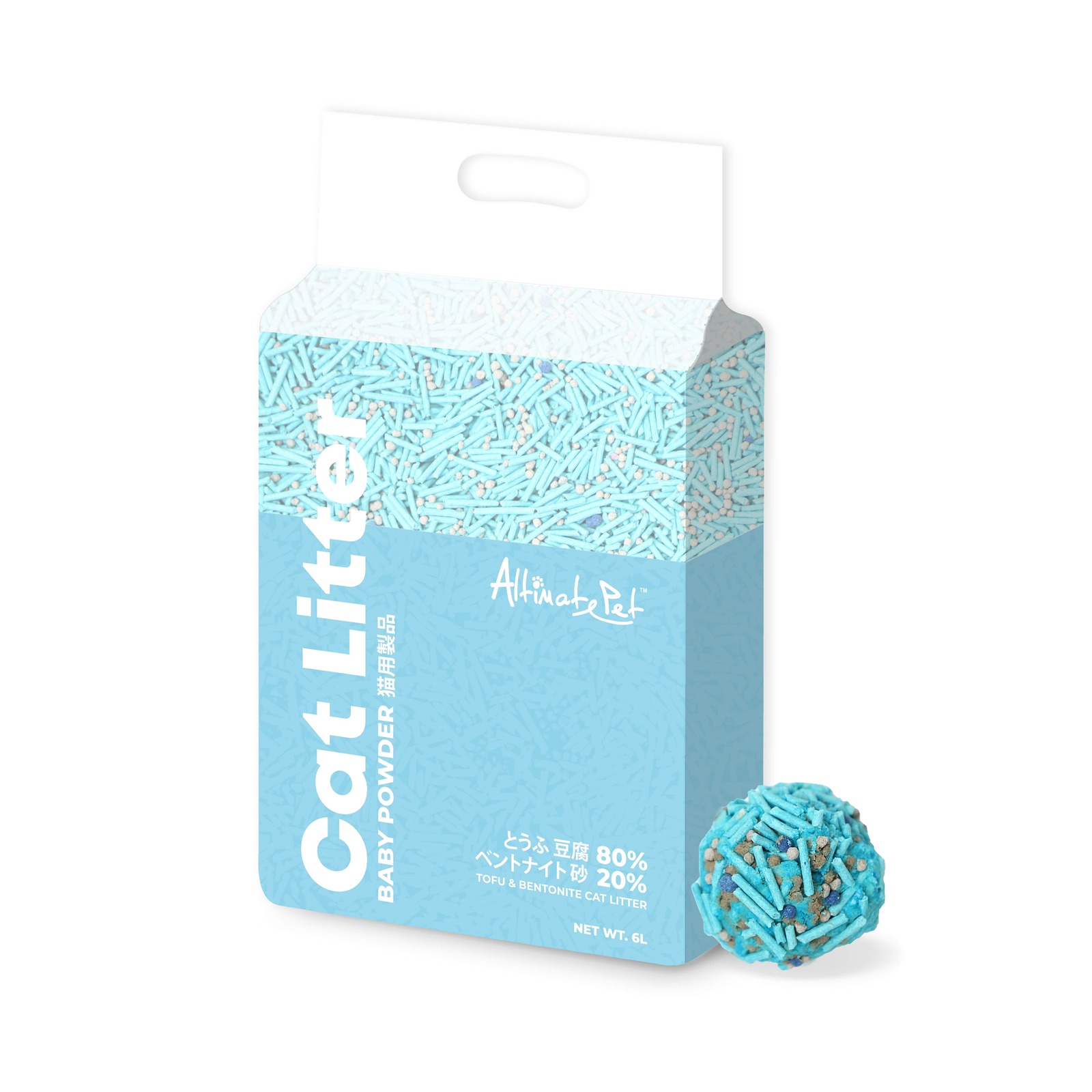 Altimate Pet Tofu & Bentonite Clumping Cat Litter Baby Powde NTUC
