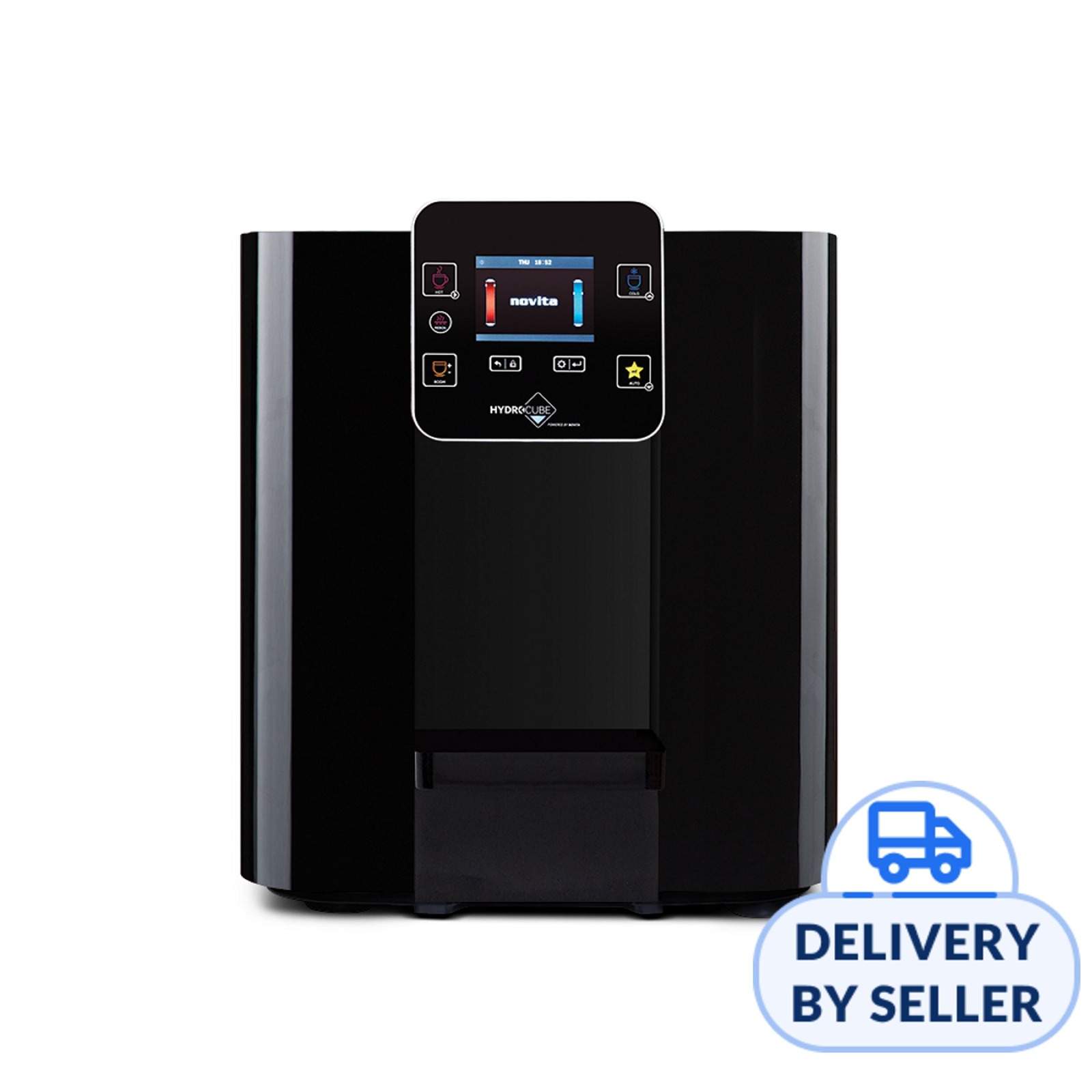 novita HydroCube Hot/Cold Water Dispenser W29 Glazy Black NTUC