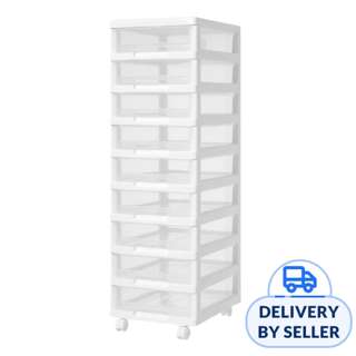 Citylife 9 Tie Drawer Cabinet with Wheels