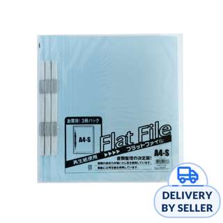 Sun Note Blue A4 Flat File - Blue